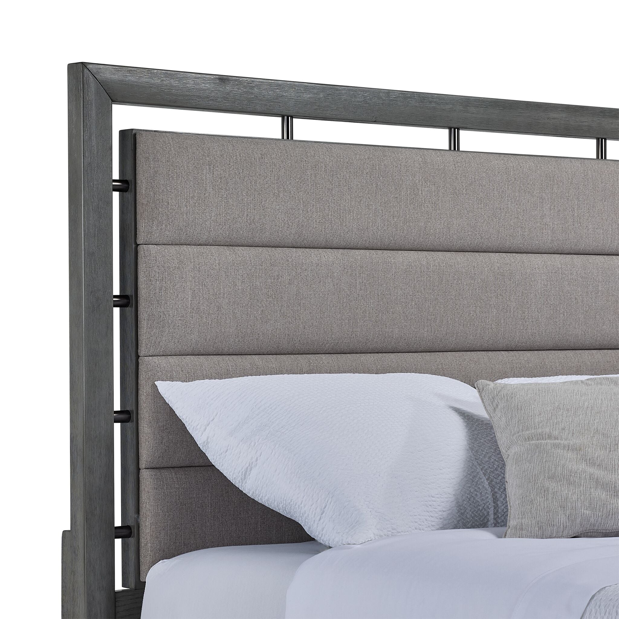 Chelsea 3-Piece King Storage Bed - Grey - Image 3