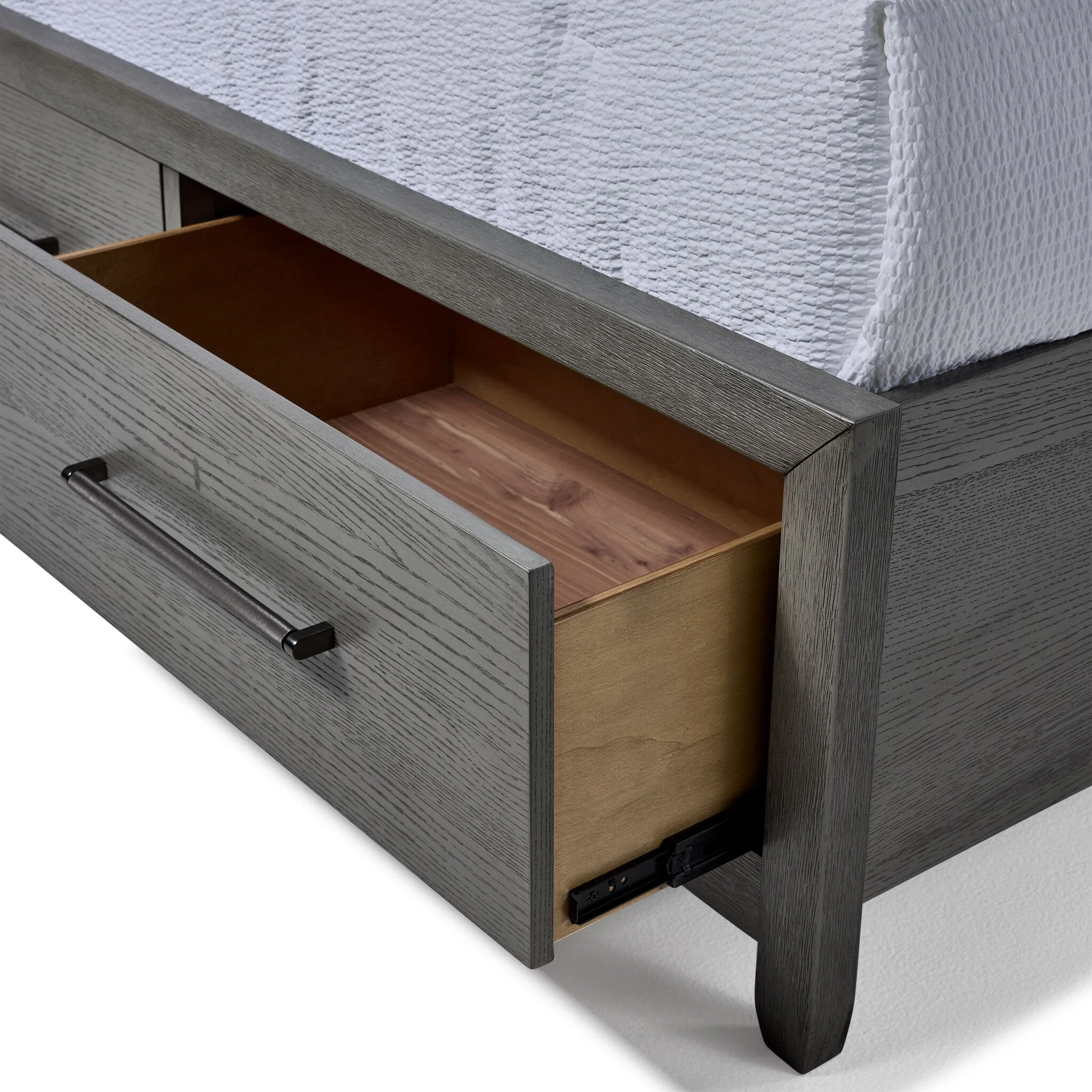 Chelsea 3-Piece King Storage Bed - Grey - Image 4