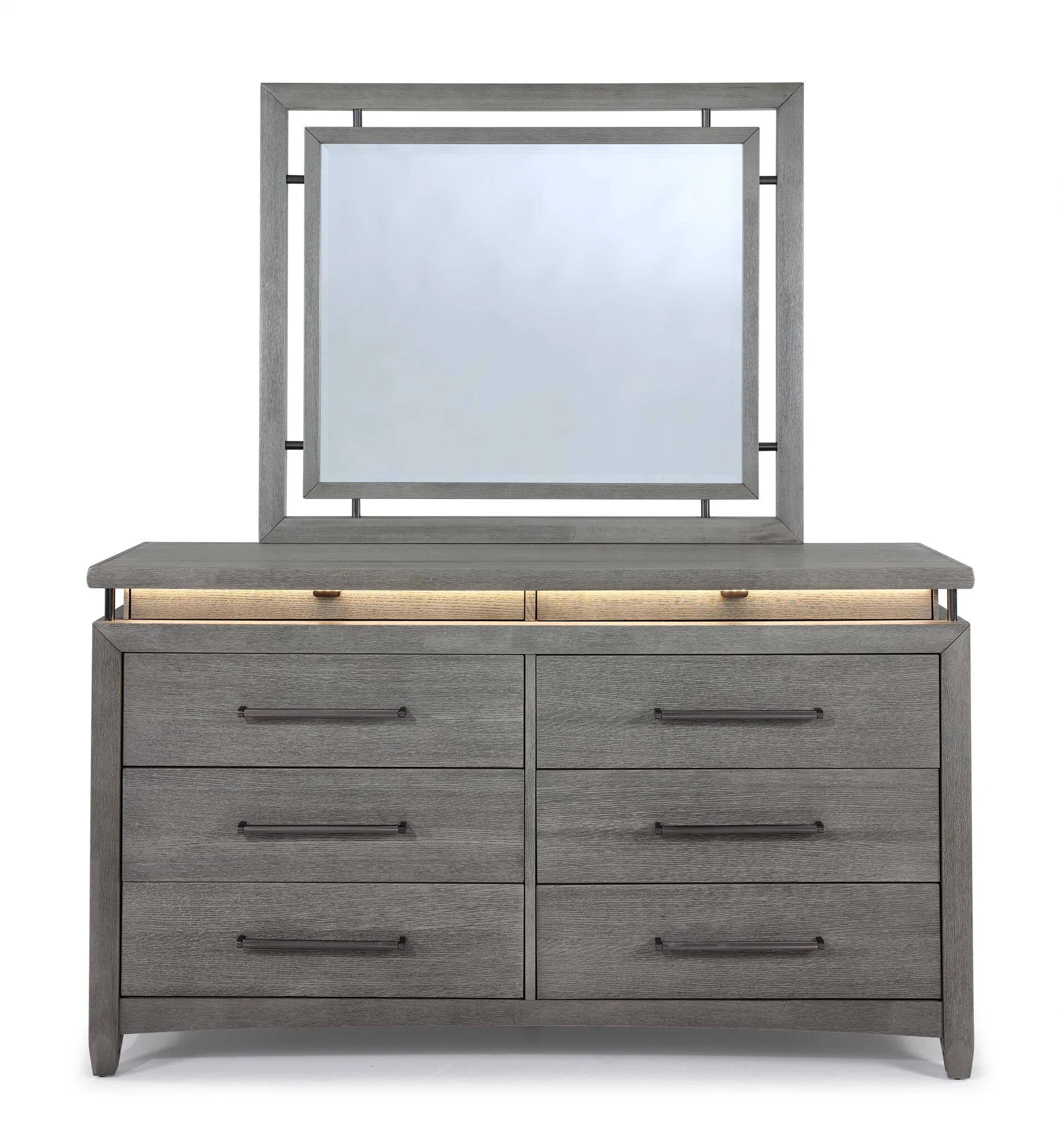 Chelsea 6-Drawer Dresser - Grey - Image 6