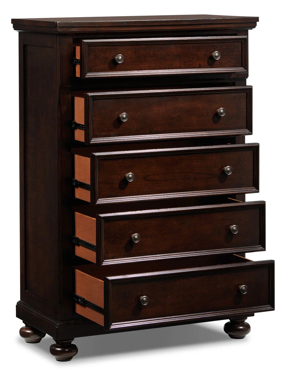 Chester 5-Drawer Chest - Cherry - Image 3