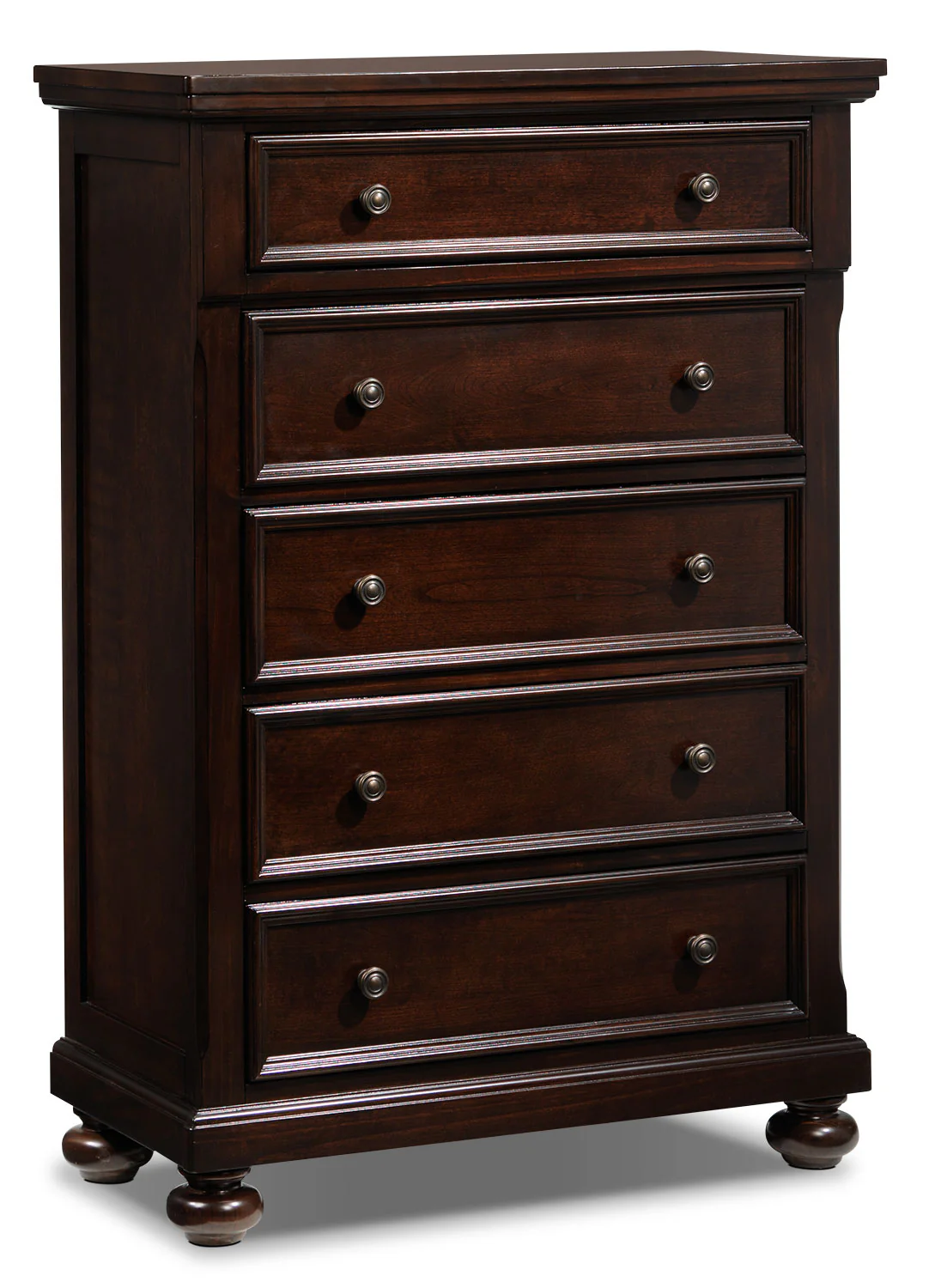 Chester 5-Piece King Storage Bedroom Package - Cherry - Image 2
