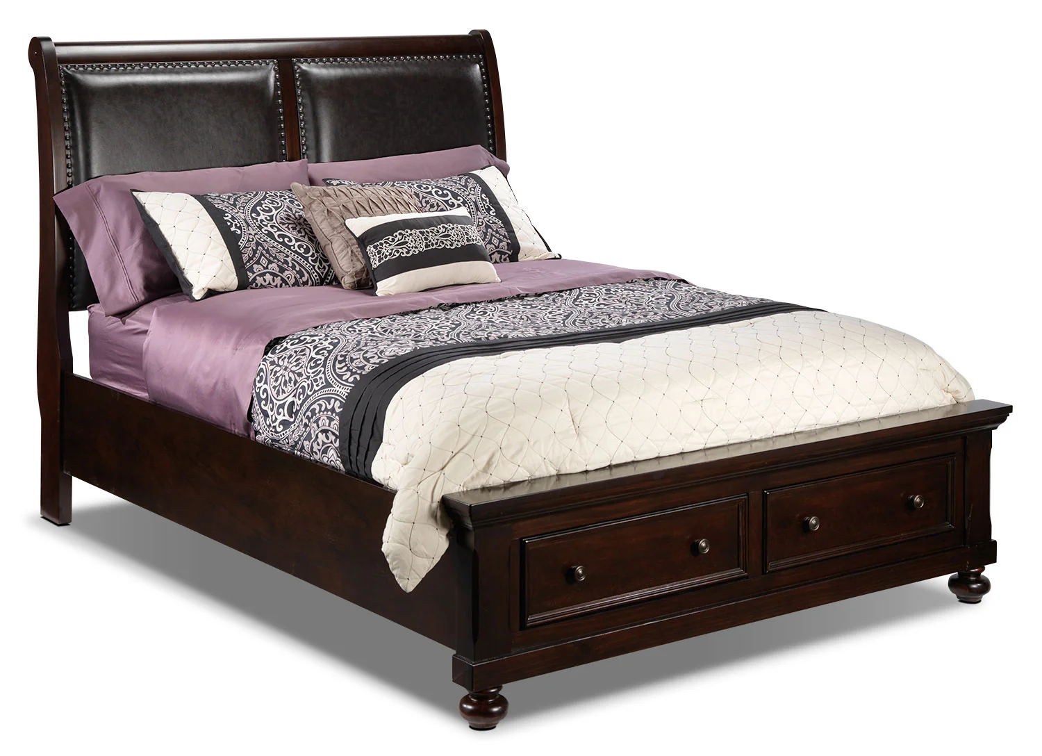 Chester 6-Piece King Storage Bedroom Package - Cherry - Image 3