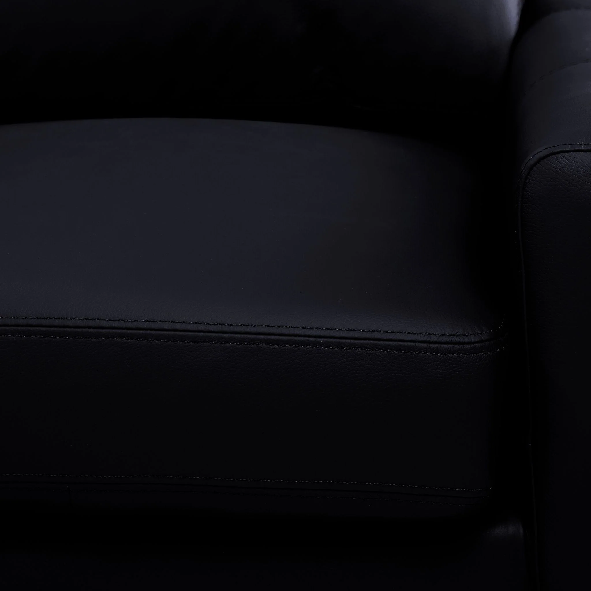 Chito Leather 2-Piece Sectional with Left Facing Chaise - Raven - Image 6