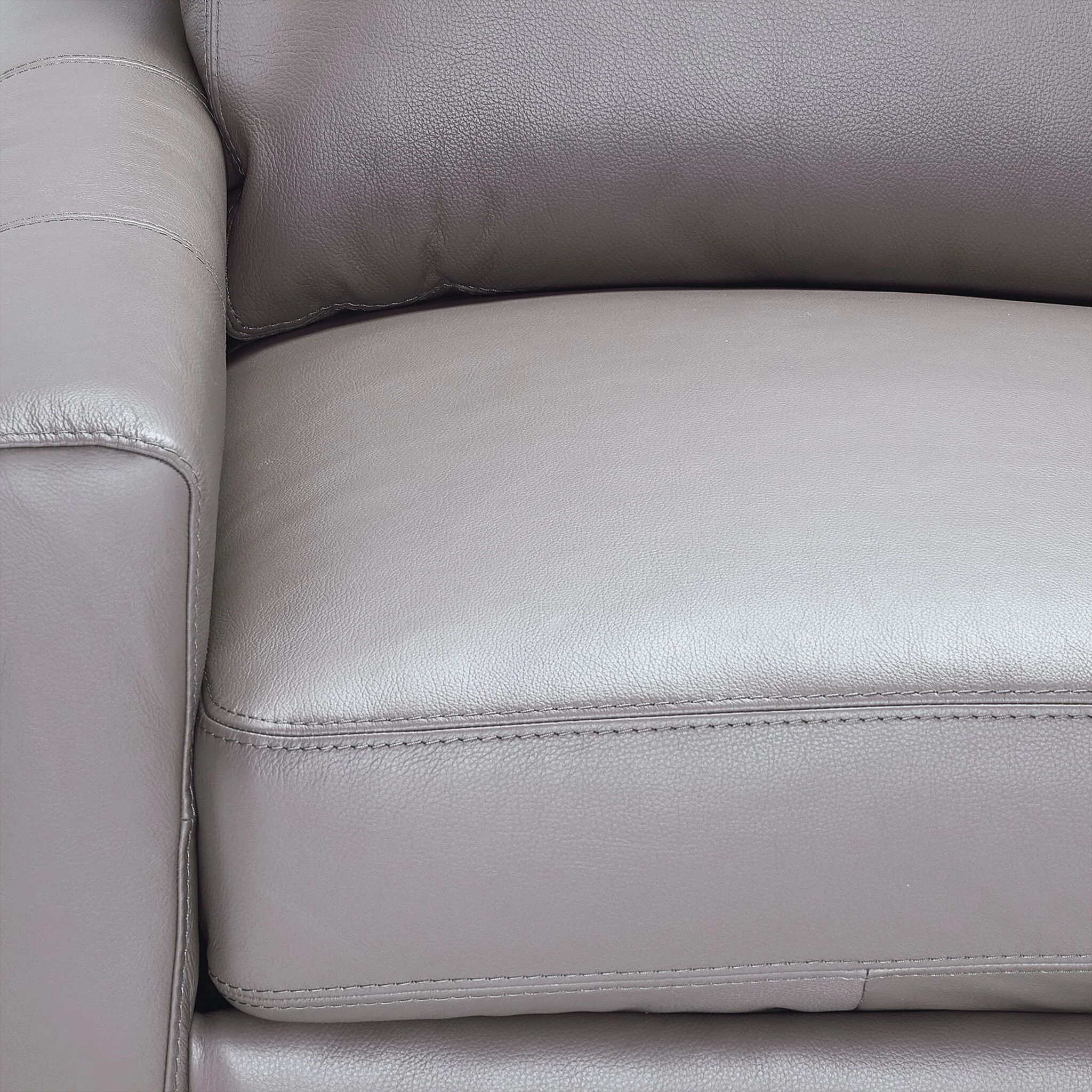 Chito Leather Chair - Cloud Grey - Image 3