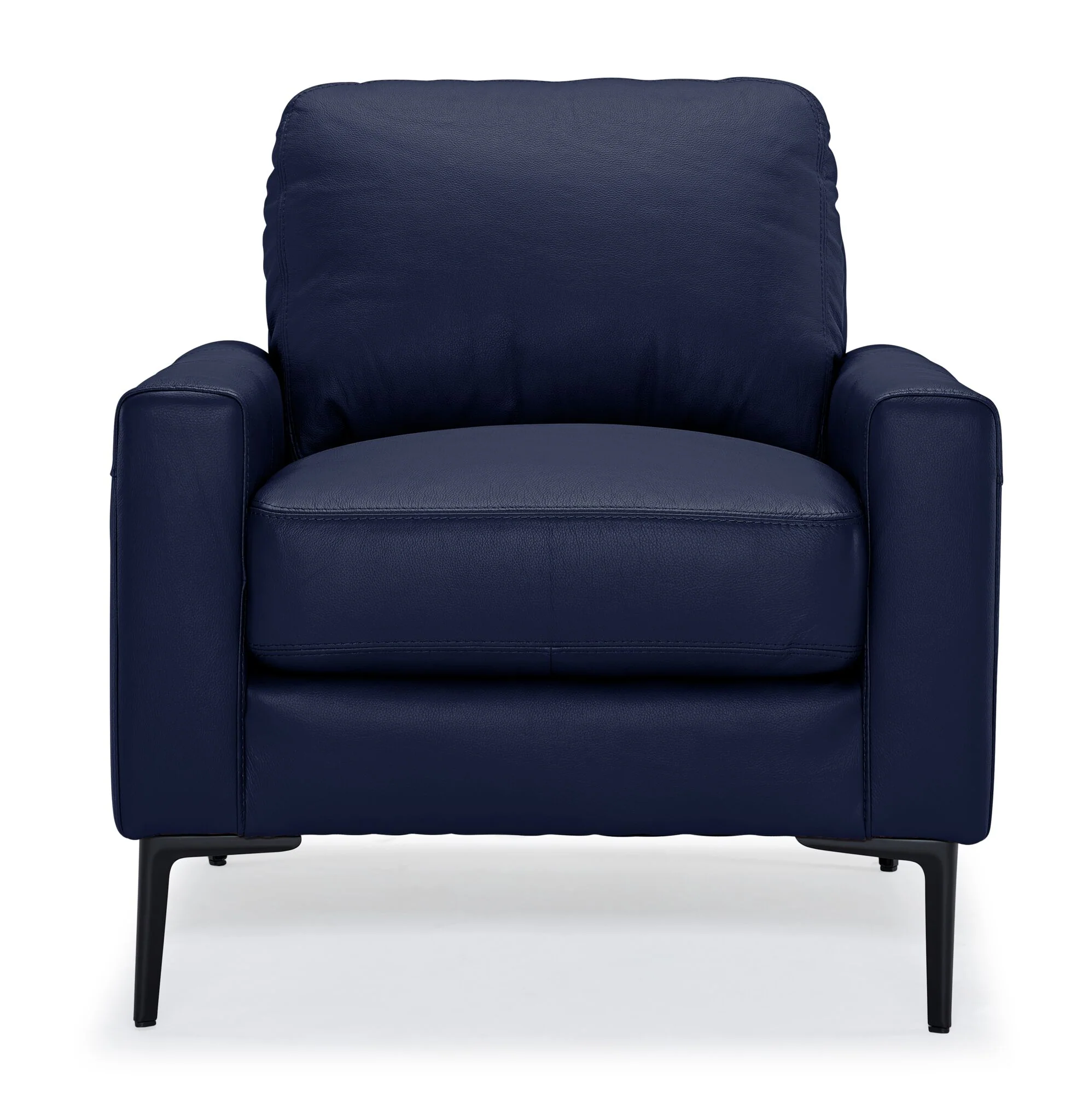 Chito Leather Chair - Navy - Image 2