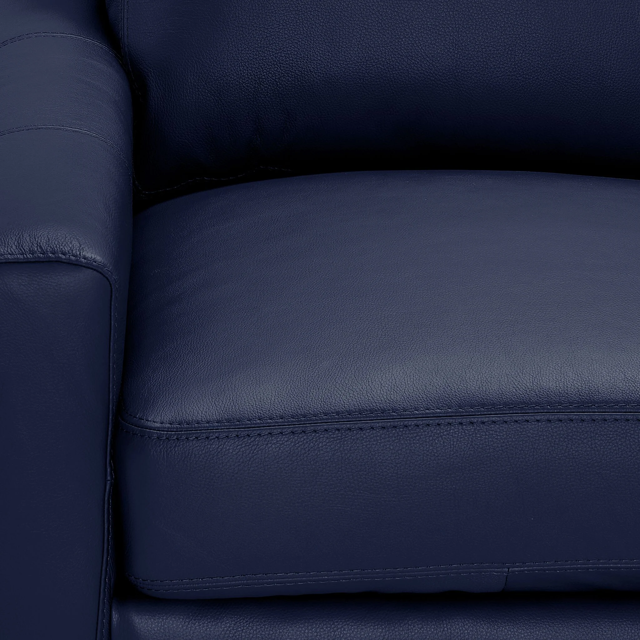 Chito Leather Chair - Navy - Image 3