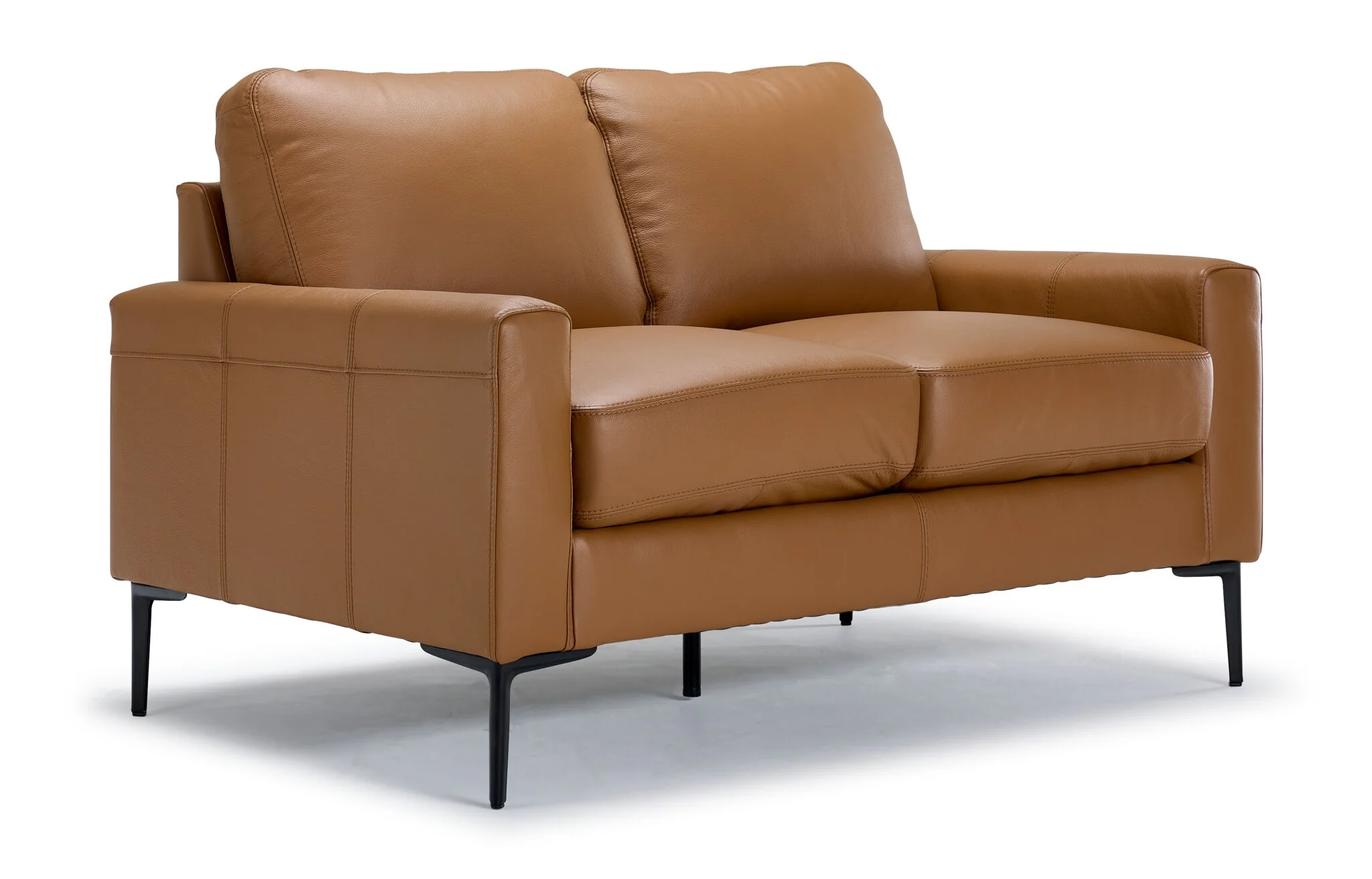 Chito Leather Sofa, Loveseat and Chair Set - Saddle - Image 3