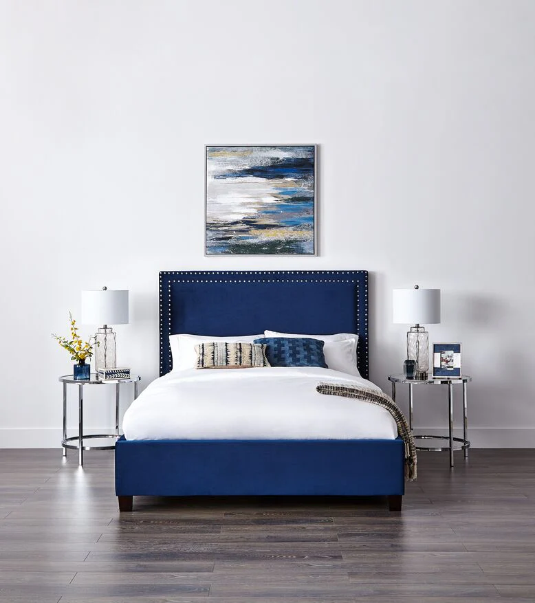 Chloe 3-Piece King Bed - Navy - Image 2