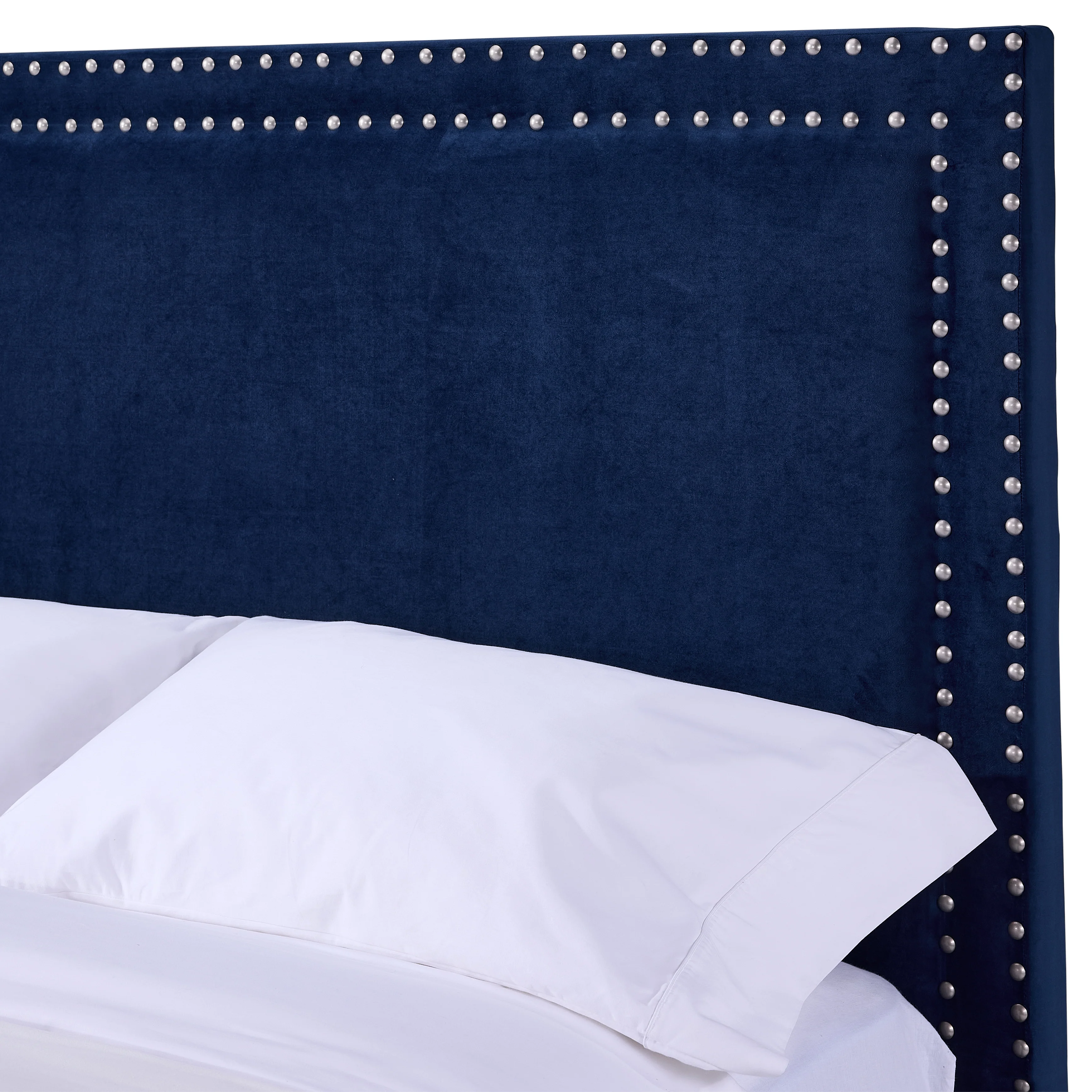 Chloe 3-Piece Queen Bed - Navy - Image 4