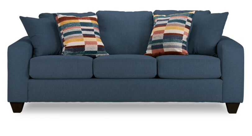 Cindy Sofa and Loveseat Set-Blue - Image 3