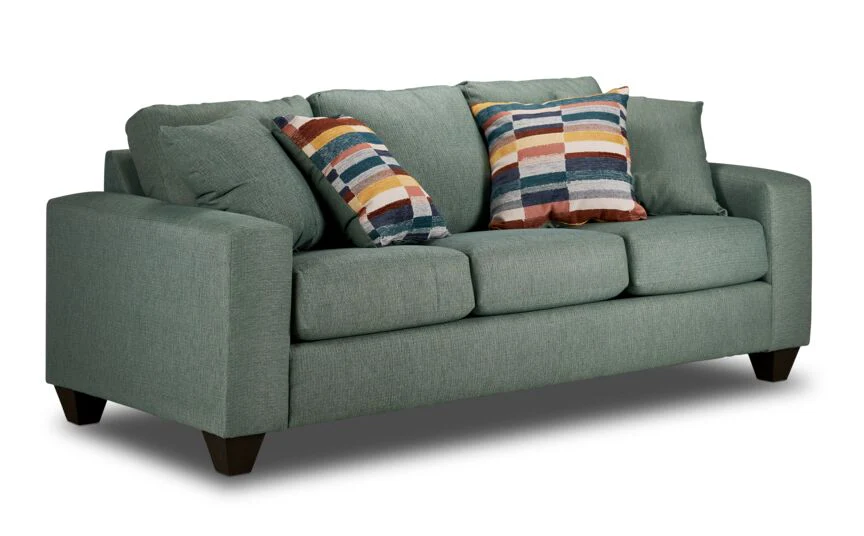 Cindy Sofa and Loveseat Set- Jade - Image 2