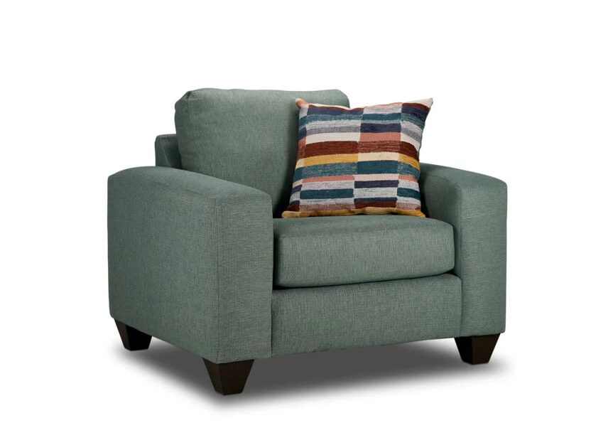 Cindy Sofa, Loveseat and Chair Set-Jade - Image 4