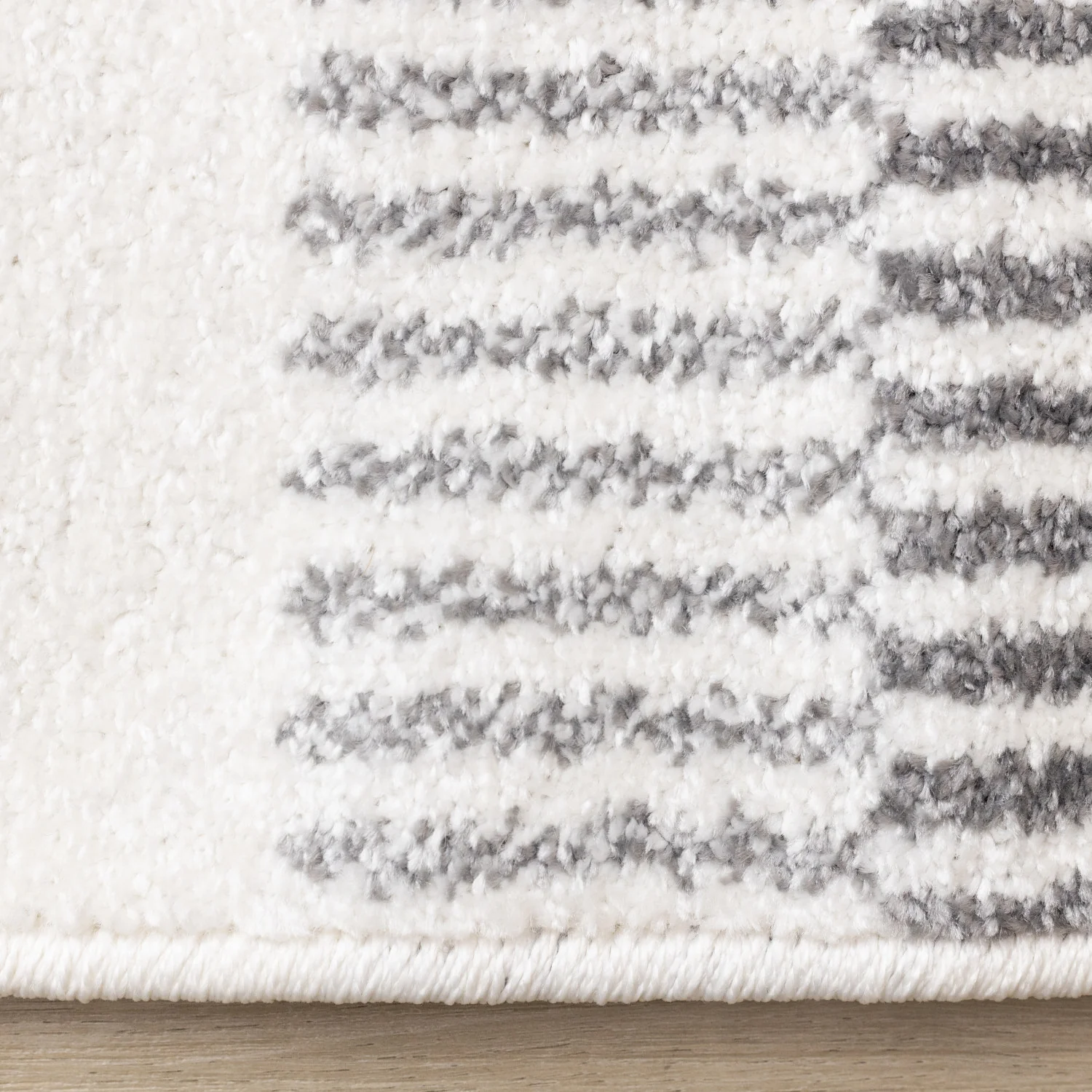 Claremont Sleek Modern Lines Area Rug - 8' X 11' - White/Grey - Image 10
