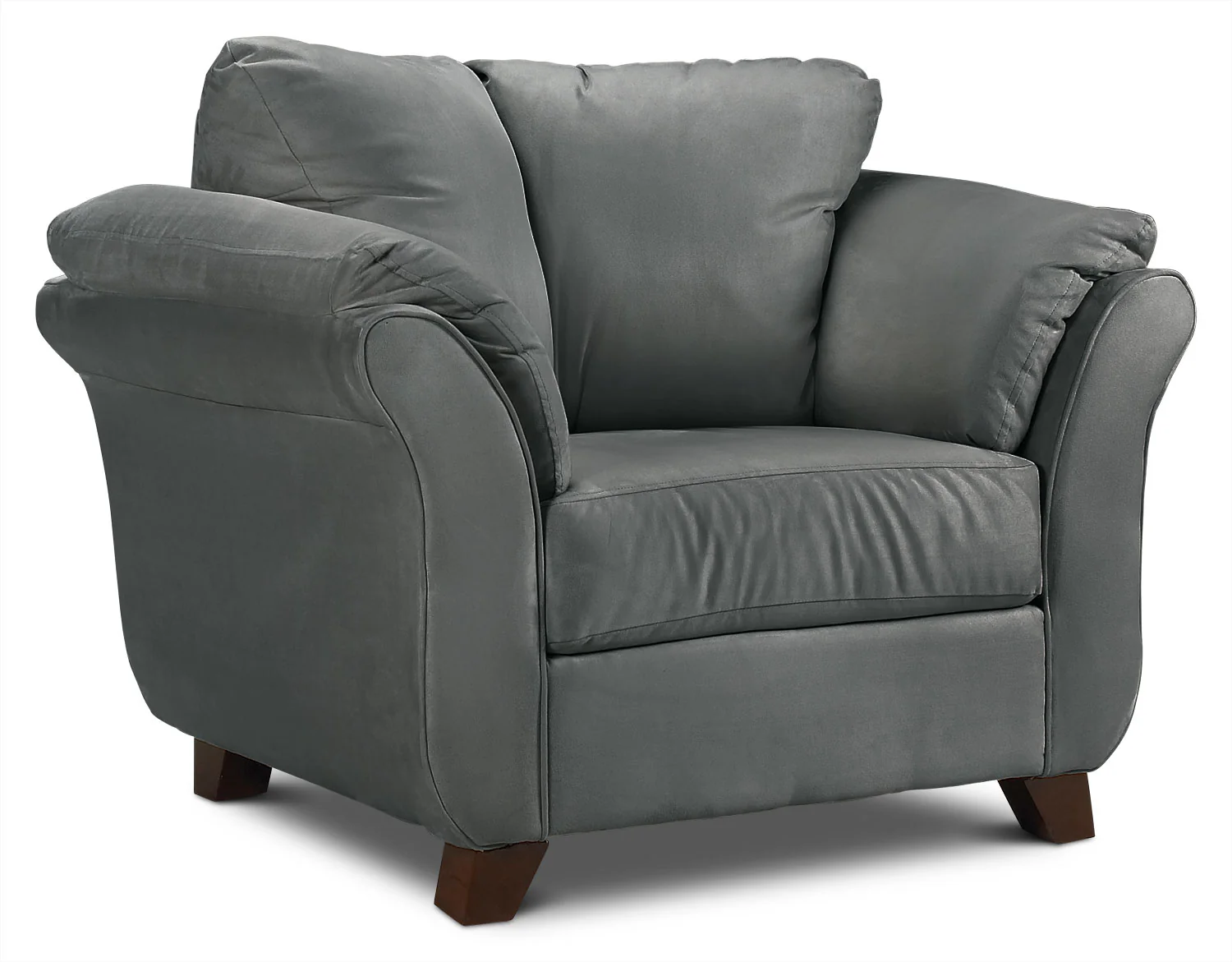Collier Sofa, Loveseat and Chair Set - Dark Grey - Image 4
