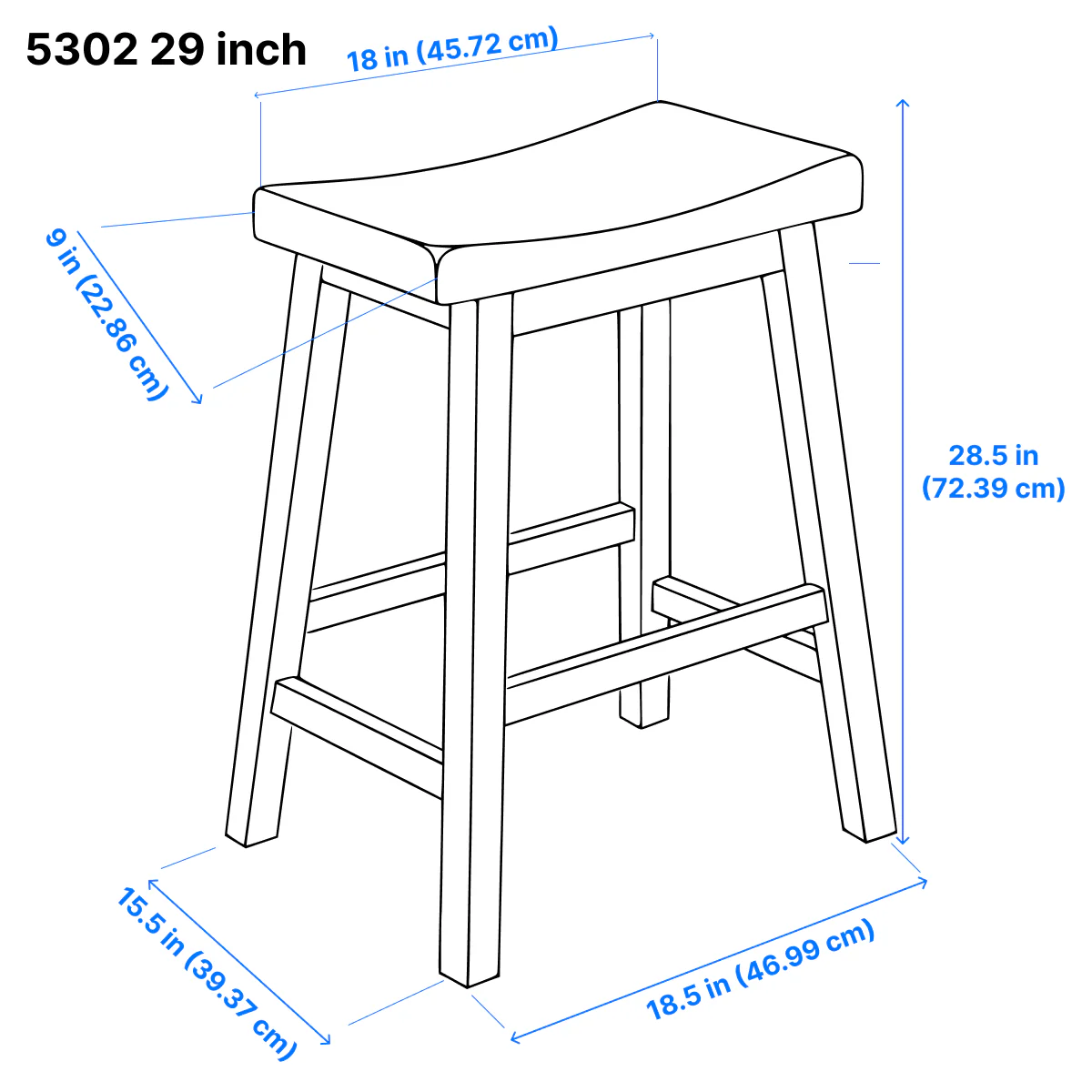 Colt Bar Stool - Cherry - Set of Two - Image 4