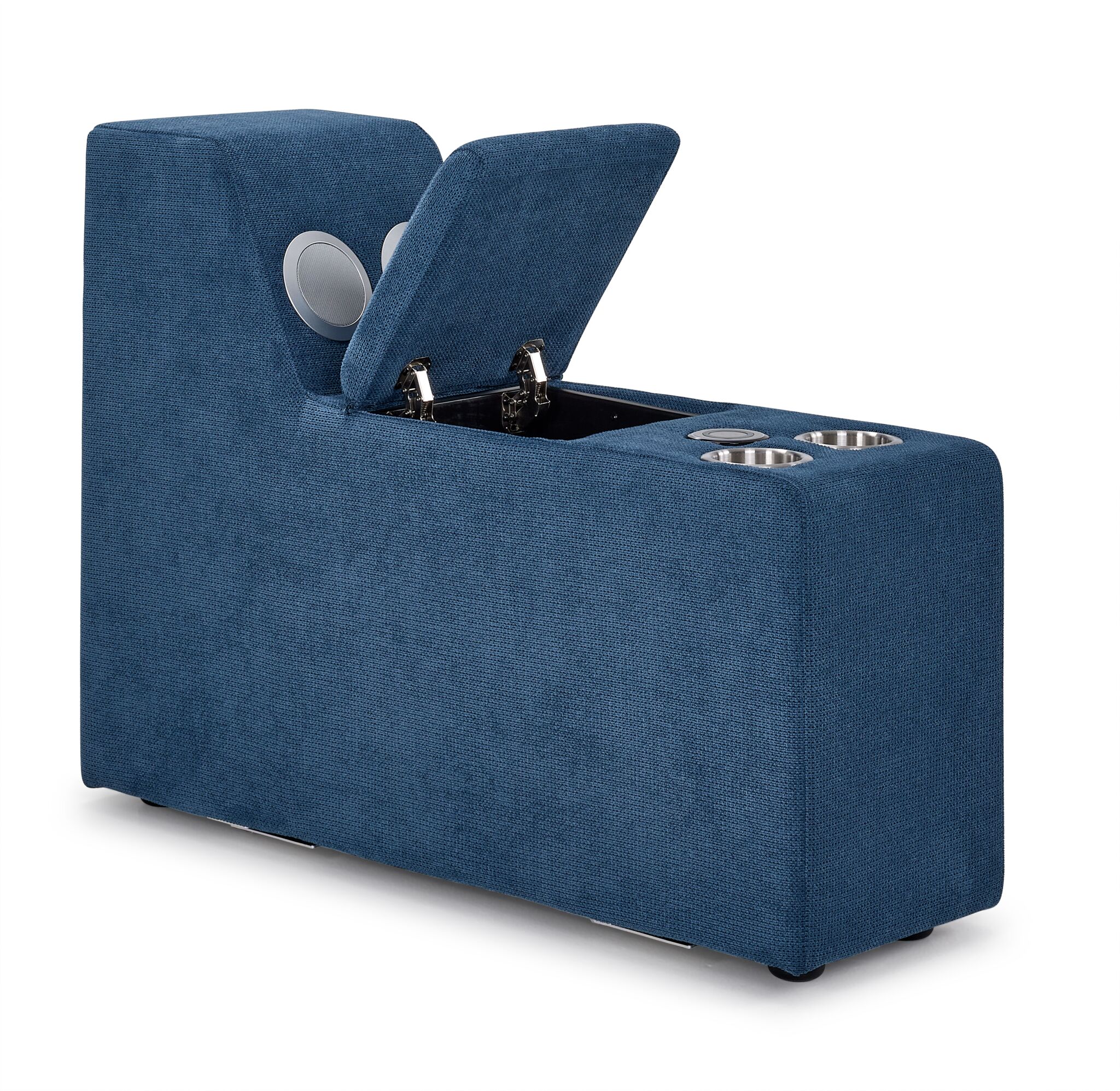 Feeling Connected - Connex 3-Piece Modular Chair with Storage Console - Blue - Image 7