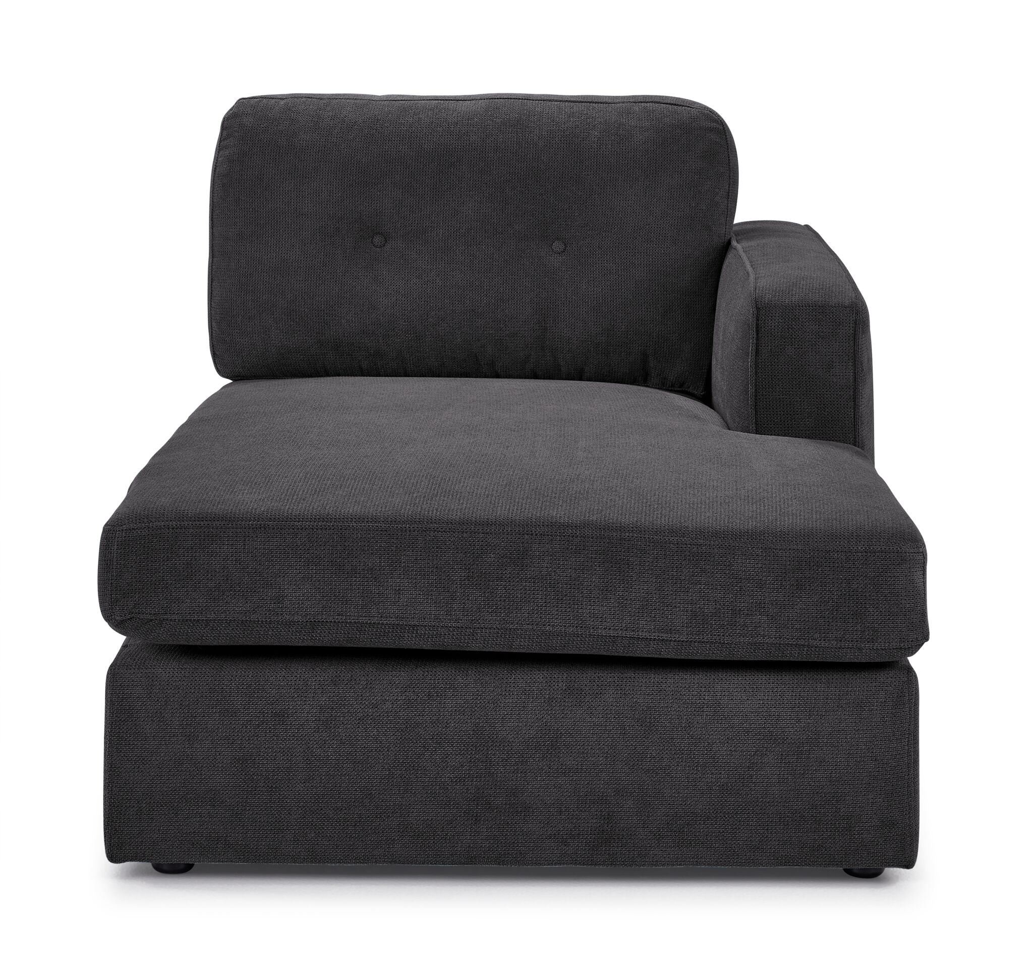 Feeling Connected - Connex 3-Piece Modular Chaise - Dark Grey - Image 4