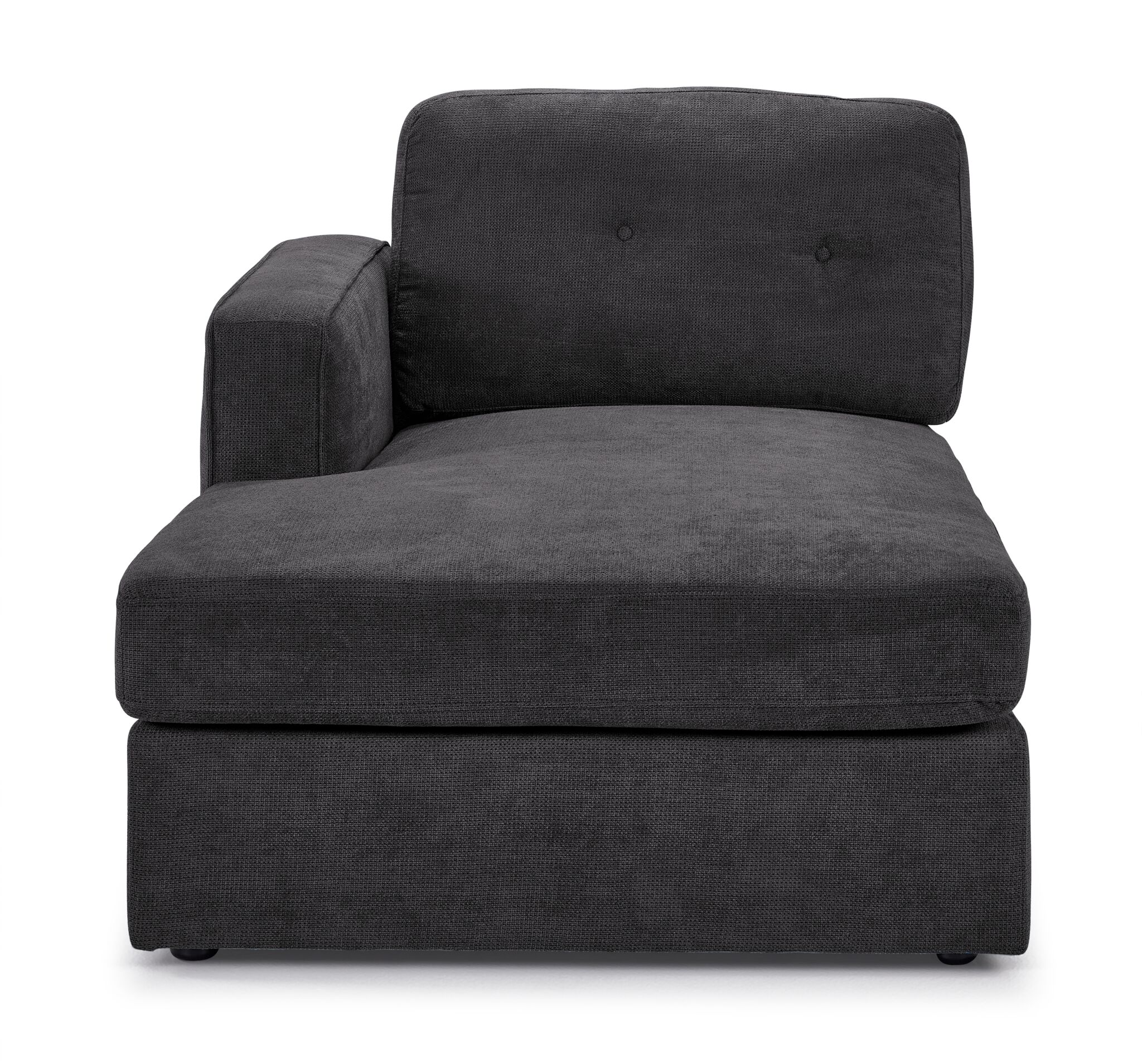 Feeling Connected - Connex 3-Piece Modular Chaise - Dark Grey - Image 6