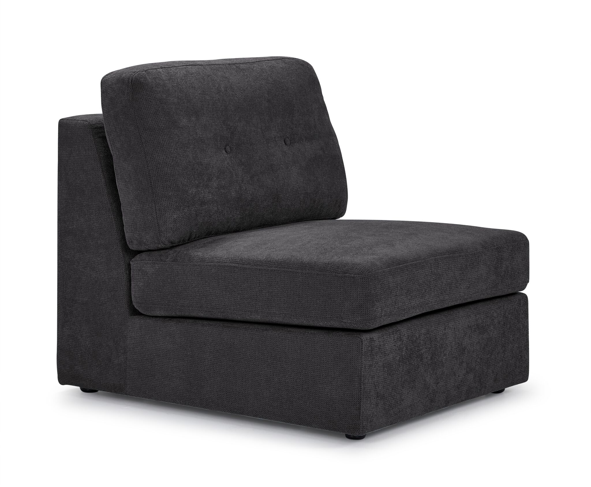 Feeling Connected - Connex 3-Piece Modular Chaise - Dark Grey - Image 7