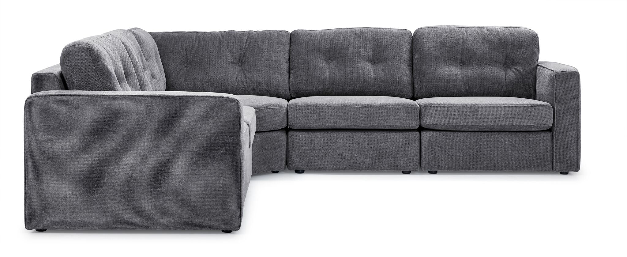 Feeling Connected - Connex 5-Piece Modular Sectional - Light Grey - Image 2