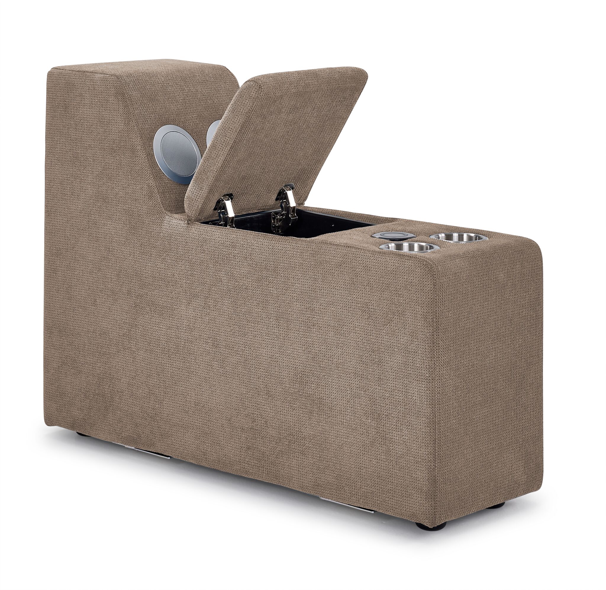 Feeling Connected - Connex 5-Piece Modular Sectional with Consoles - Beige - Image 10