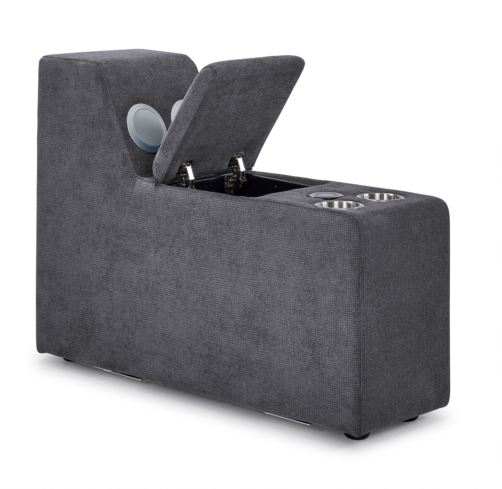 Feeling Connected - Connex 5-Piece Modular Sectional with Consoles - Light Grey - Image 10