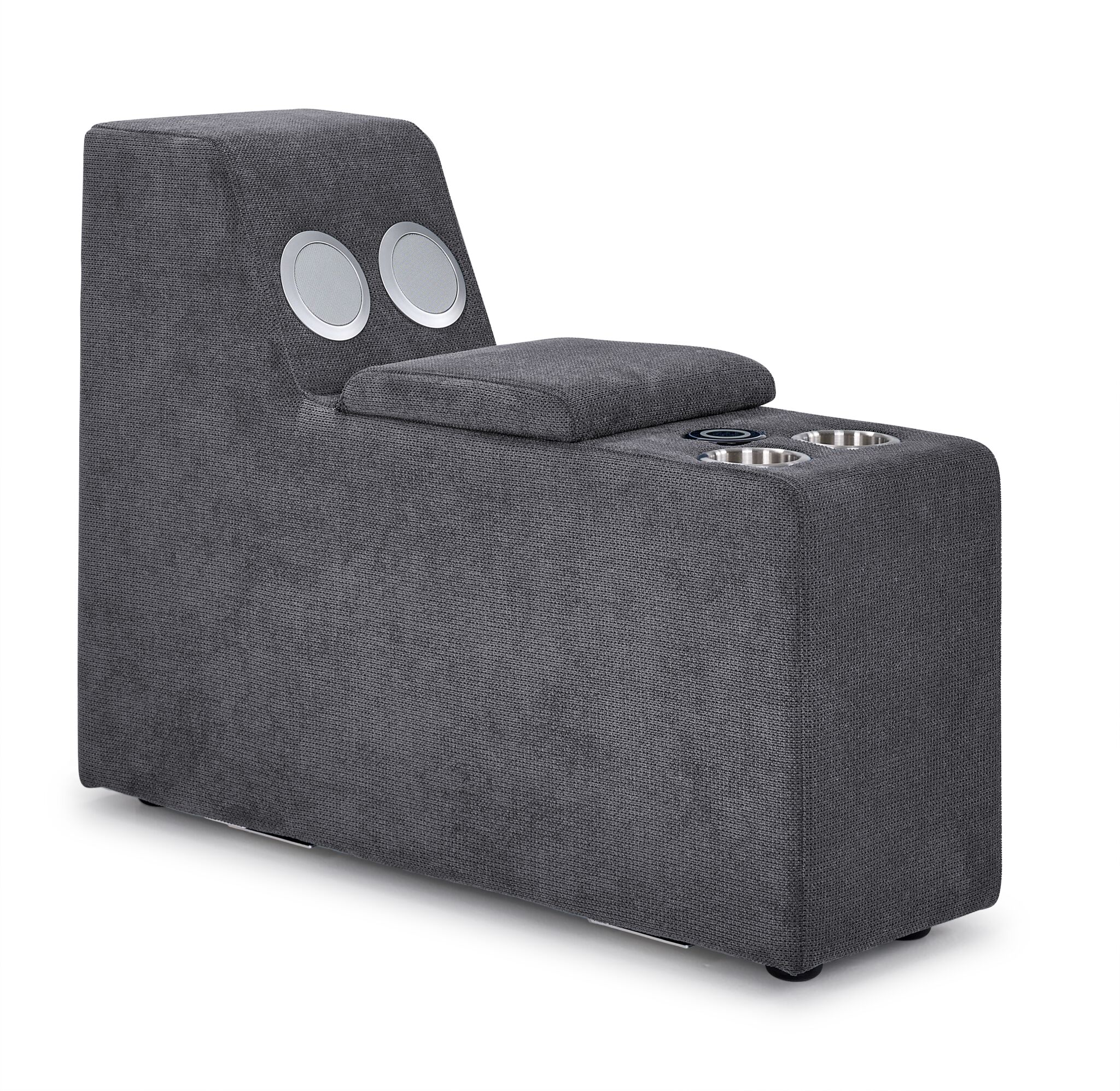 Feeling Connected - Connex 5-Piece Modular Sectional with Consoles - Light Grey - Image 9