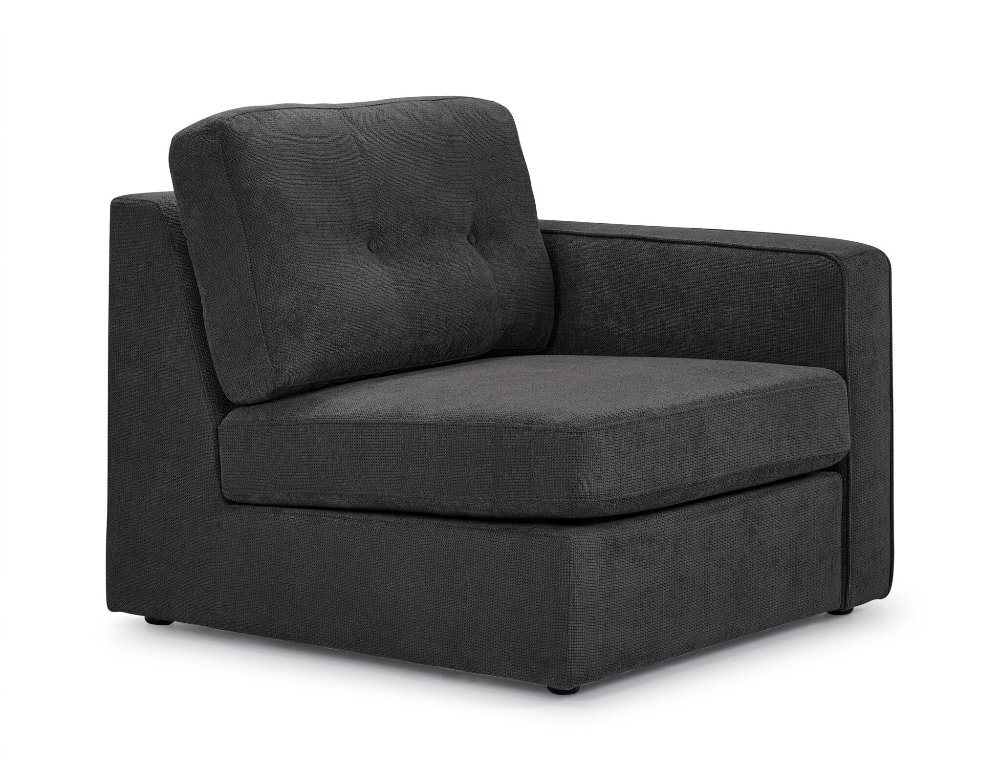 Feeling Connected - Connex 6-Piece Modular Sectional with Drawer Console - Dark Grey - Image 2