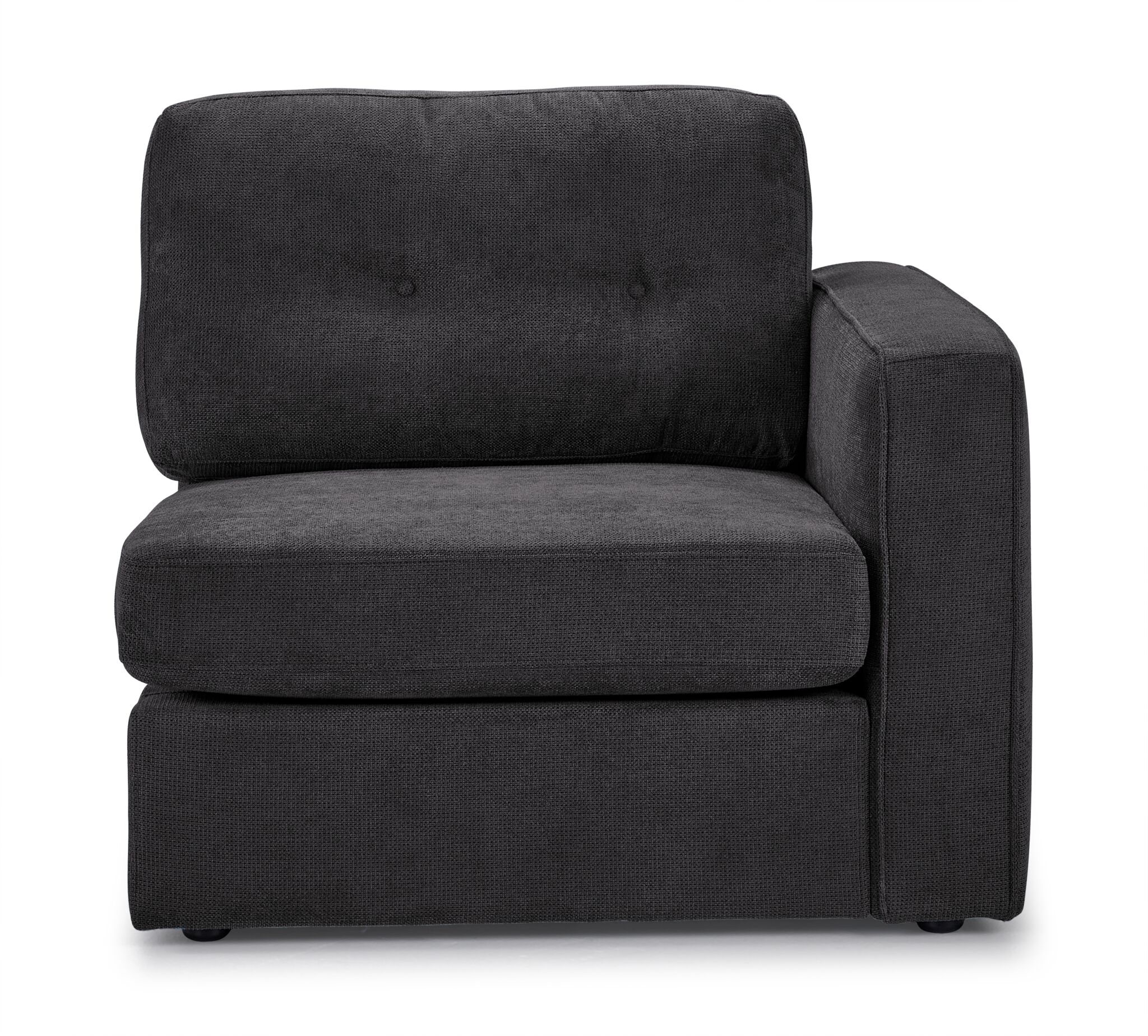 Feeling Connected - Connex 6-Piece Modular Sectional with Drawer Console - Dark Grey - Image 3