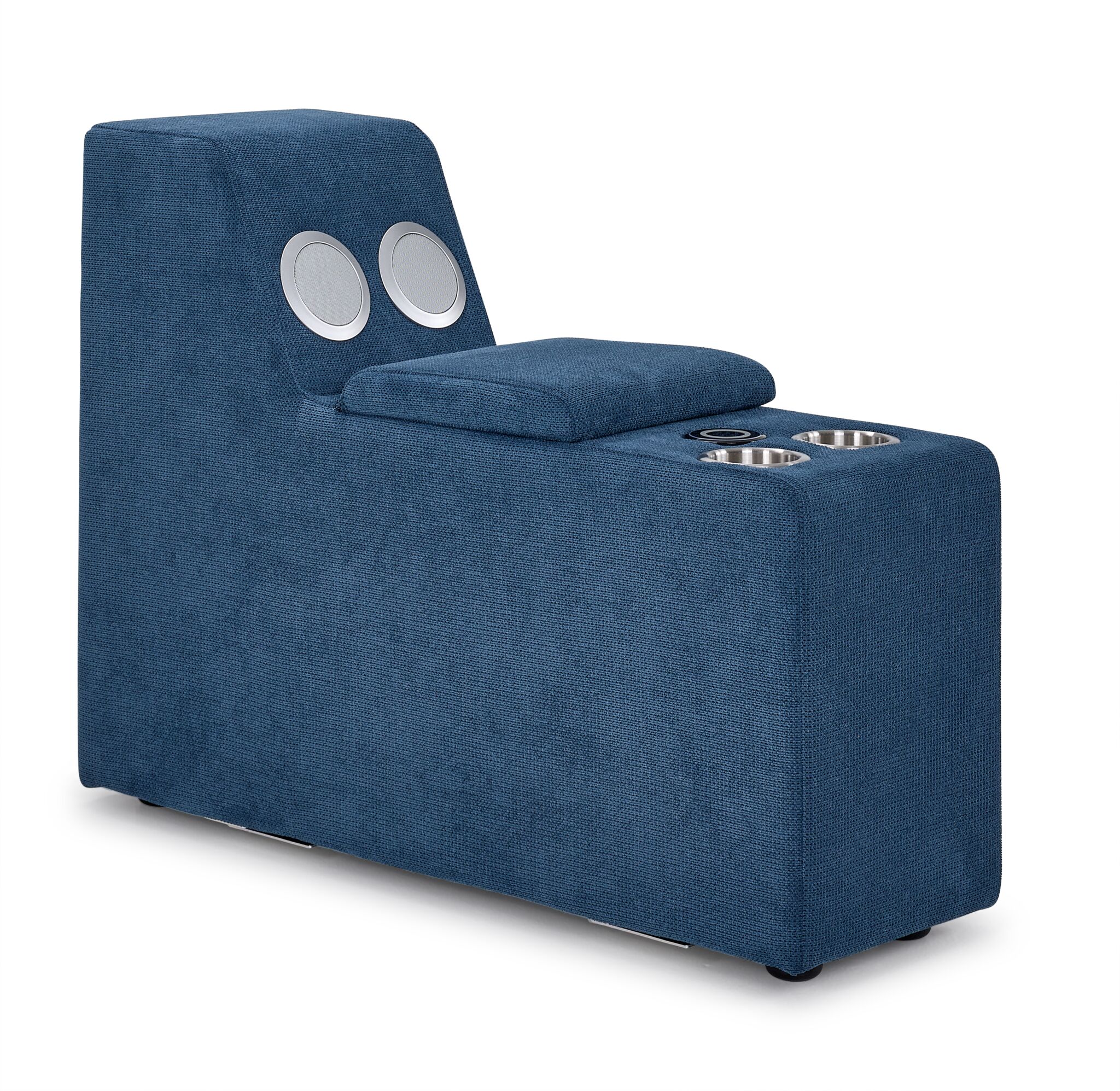 Feeling Connected - Connex 6-Piece Modular Sectional with Storage Console - Blue - Image 16