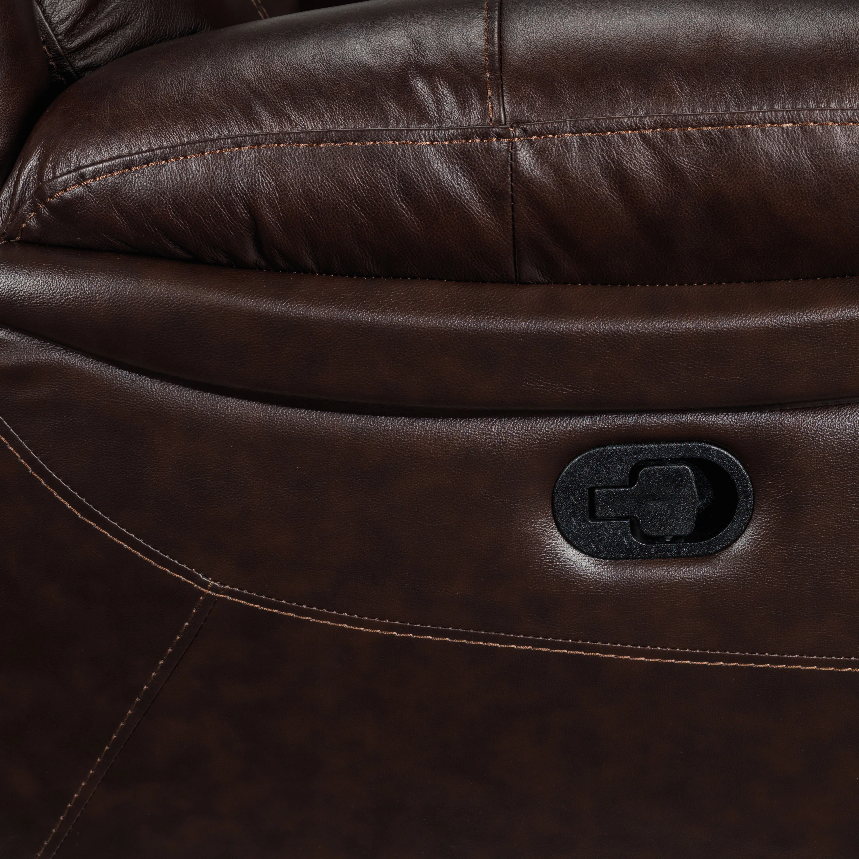 Cooper Leather Rocker Recliner - Brown - Image 7
