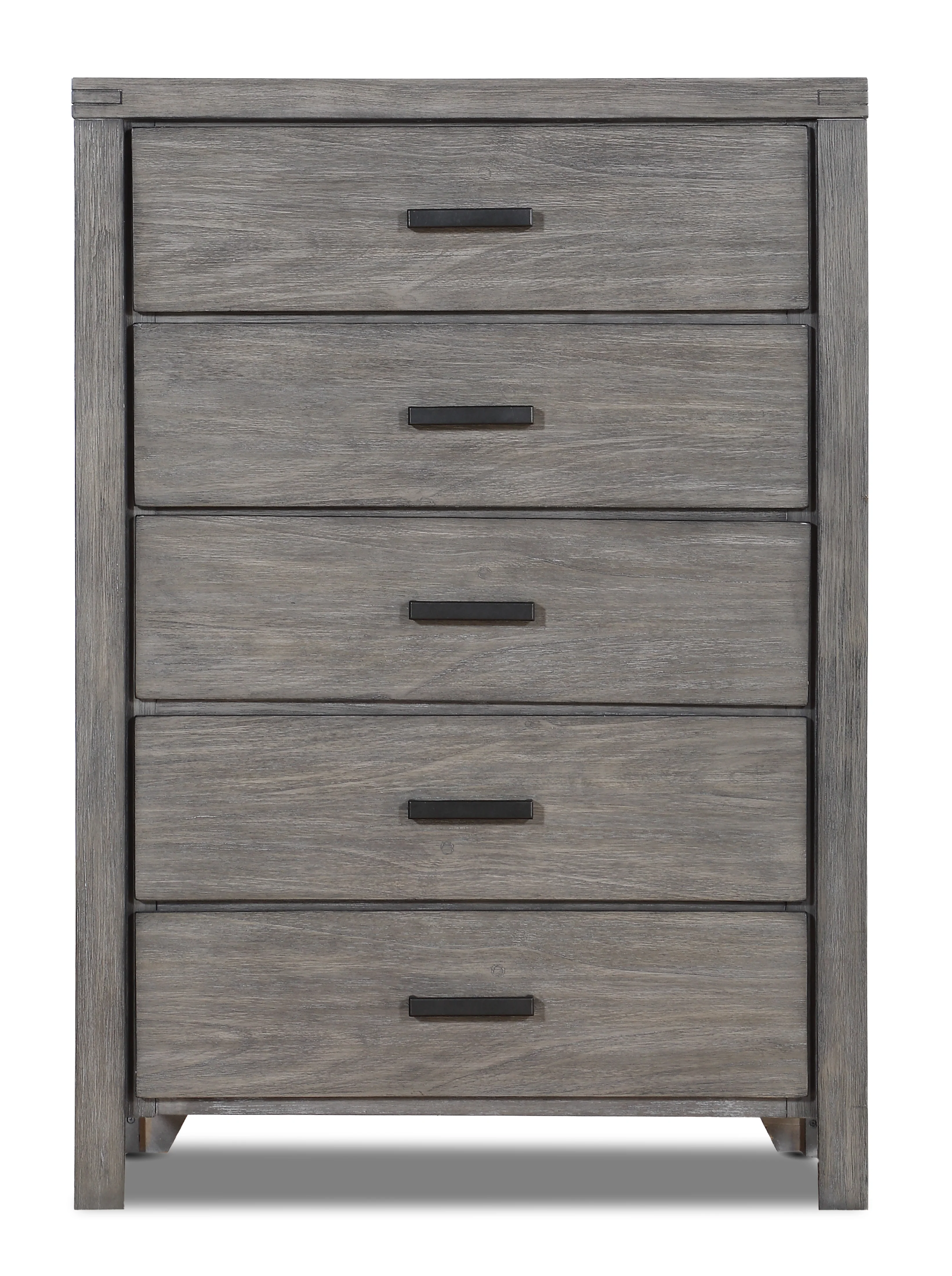 Copeland 5-Drawer Chest - Wire-Brushed Grey - Image 2