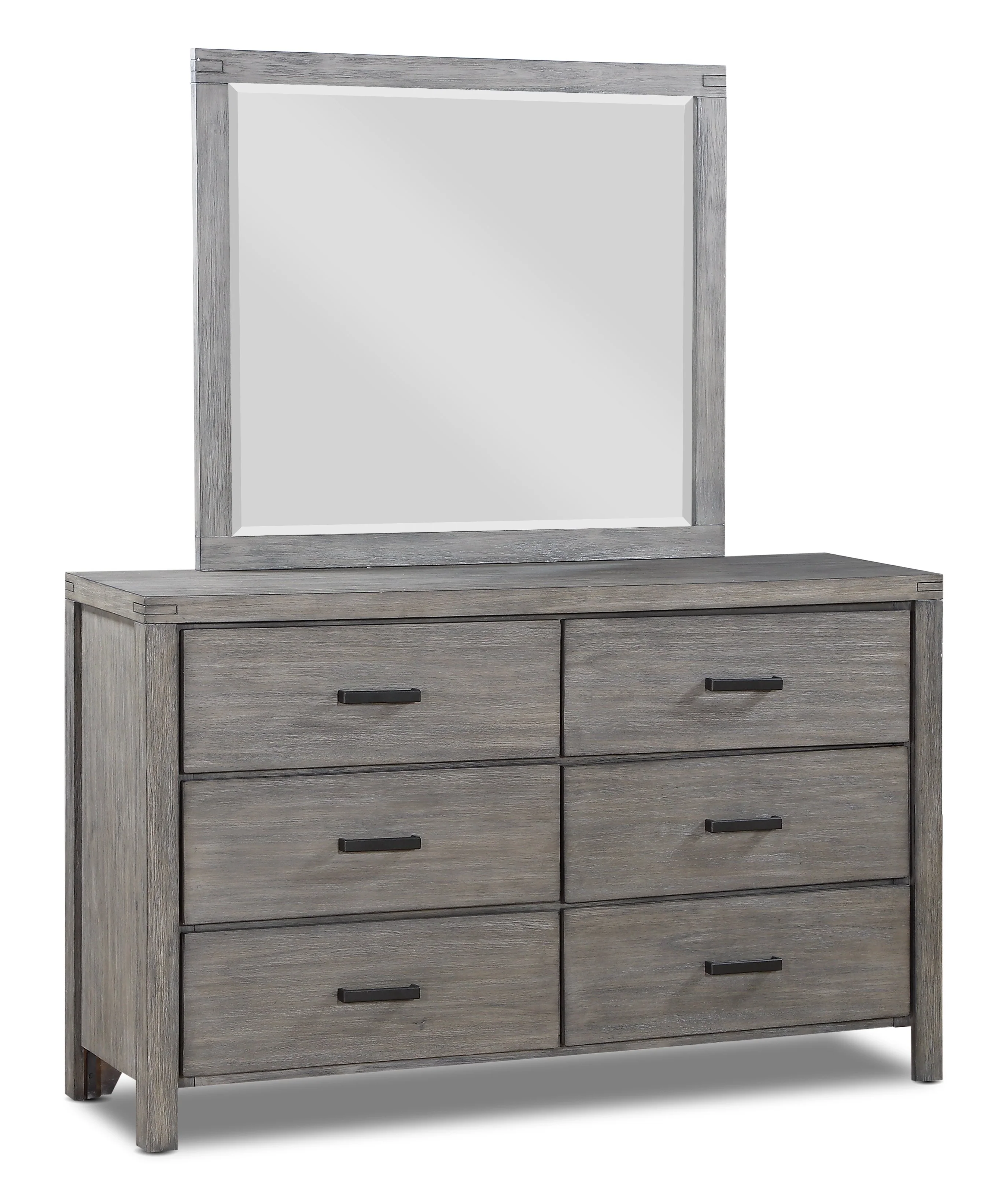 Copeland Mirror - Wire-Brushed Grey - Image 2