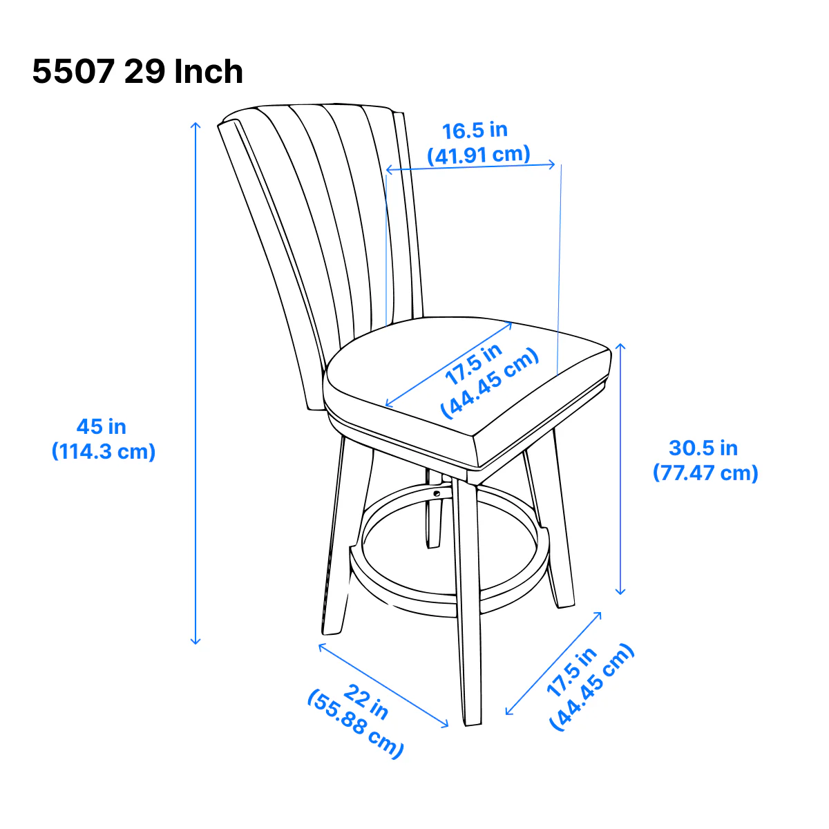 Corvallis Bar Stool - Grey - Set of Two - Image 7