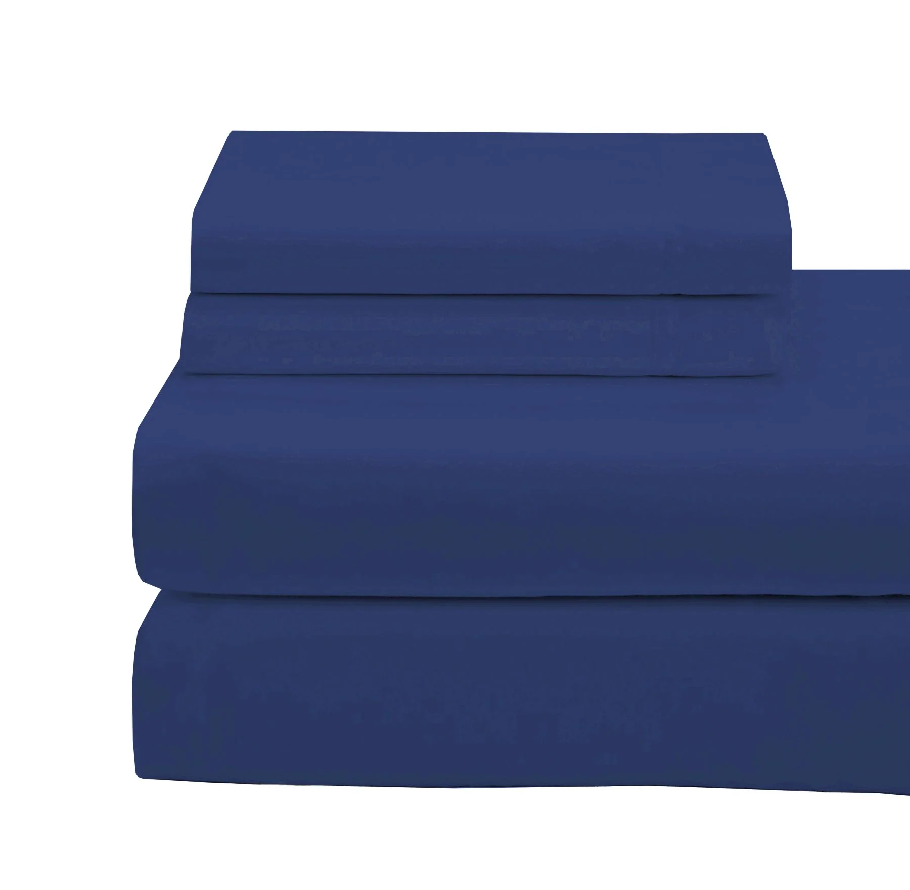 Cotton House 100% Combed Cotton Queen Sheet Set - 650 Thread Count Navy - Image 2