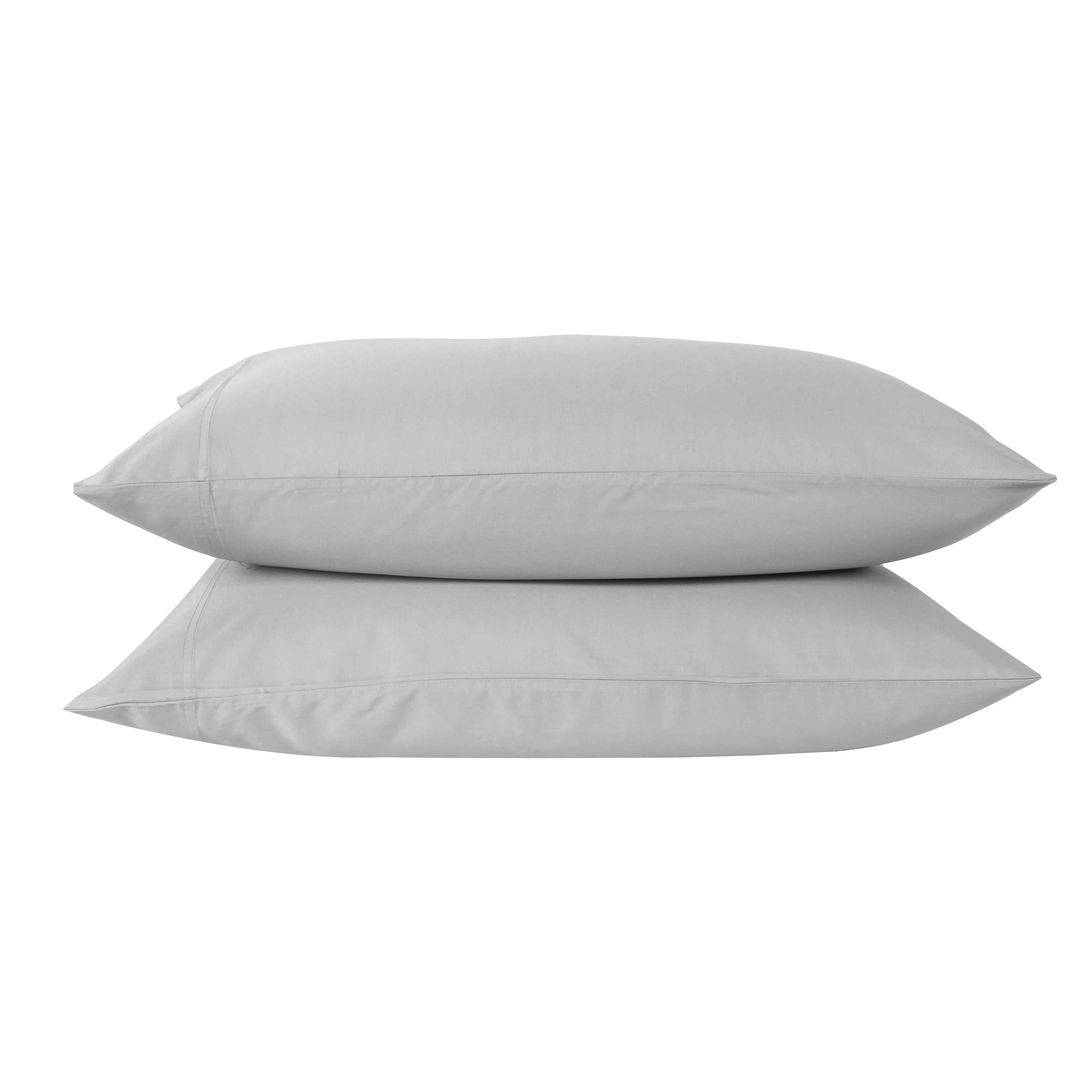 Cotton House 100% Cotton Pima Queen Sheet Set - 500 Thread Count Silver - Image 3