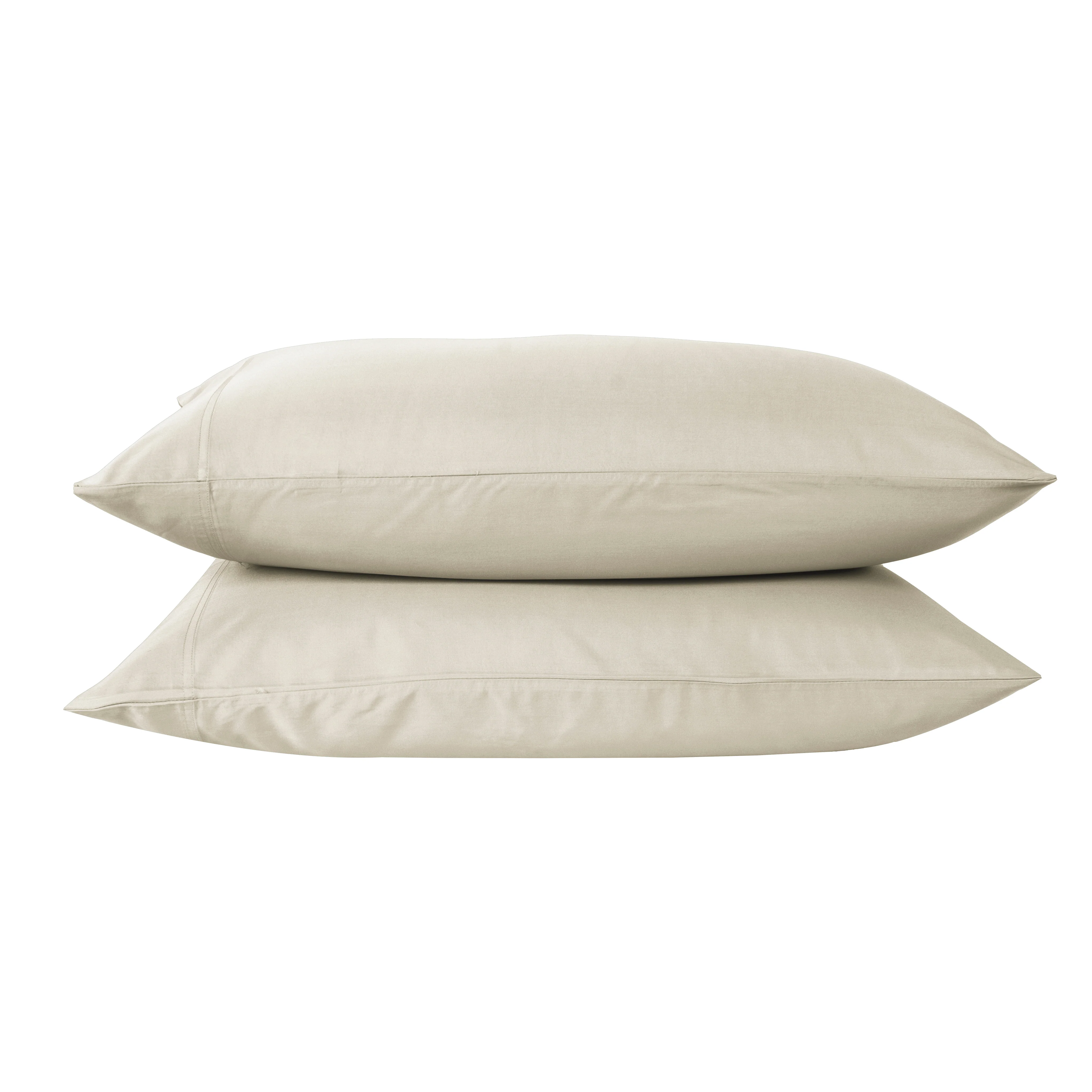 Cotton House 100% Cotton Pima Twin Sheet Set - 500 Thread Count Pumie Stone Beige - Image 3