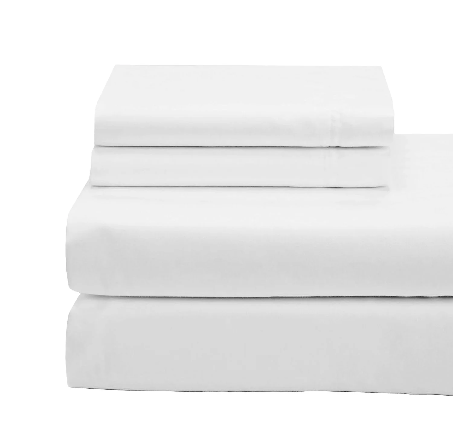 Cotton House 100% Organic Cotton Queen Sheet Set - 600 Thread Count White - Image 2