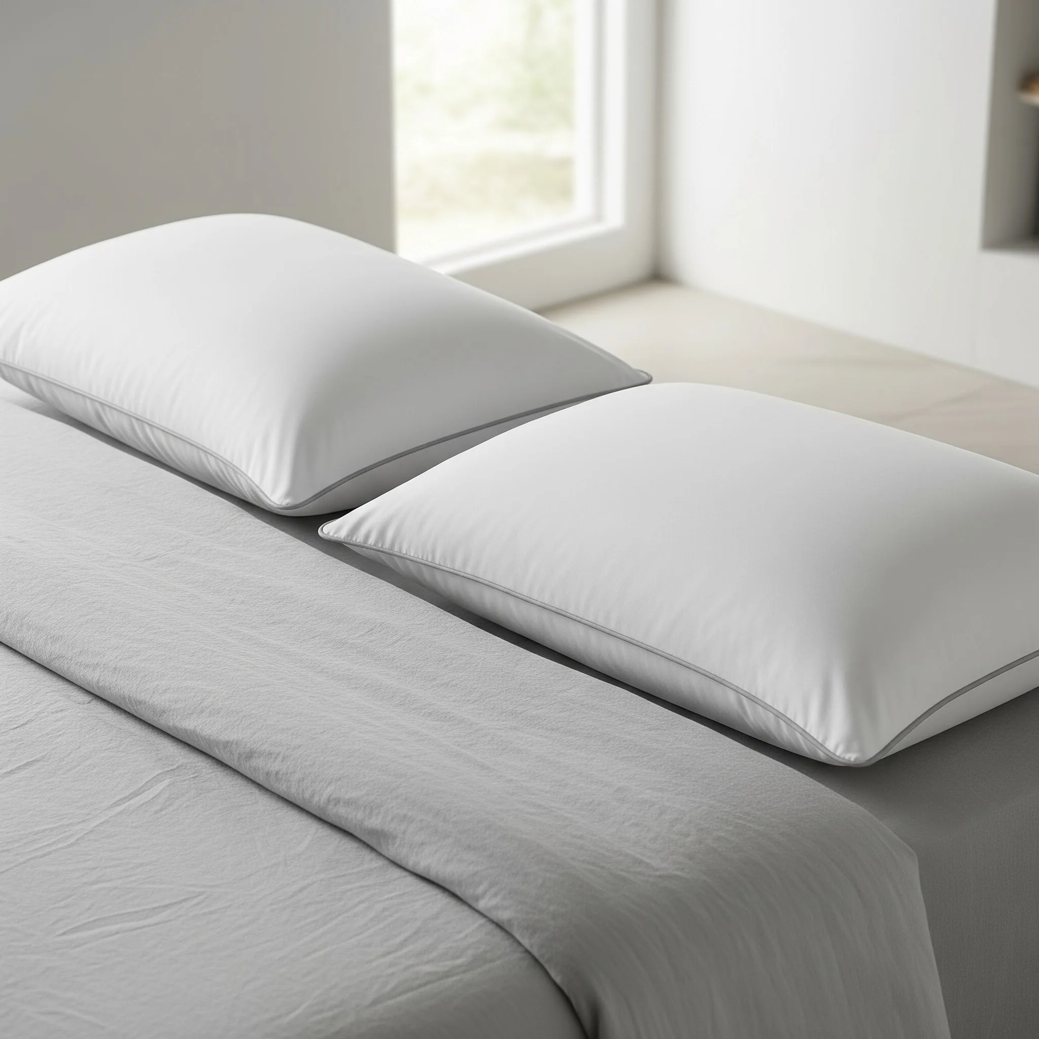 Cotton House 2 Pack 300 Thread Count Cotton King Pillow - Image 2