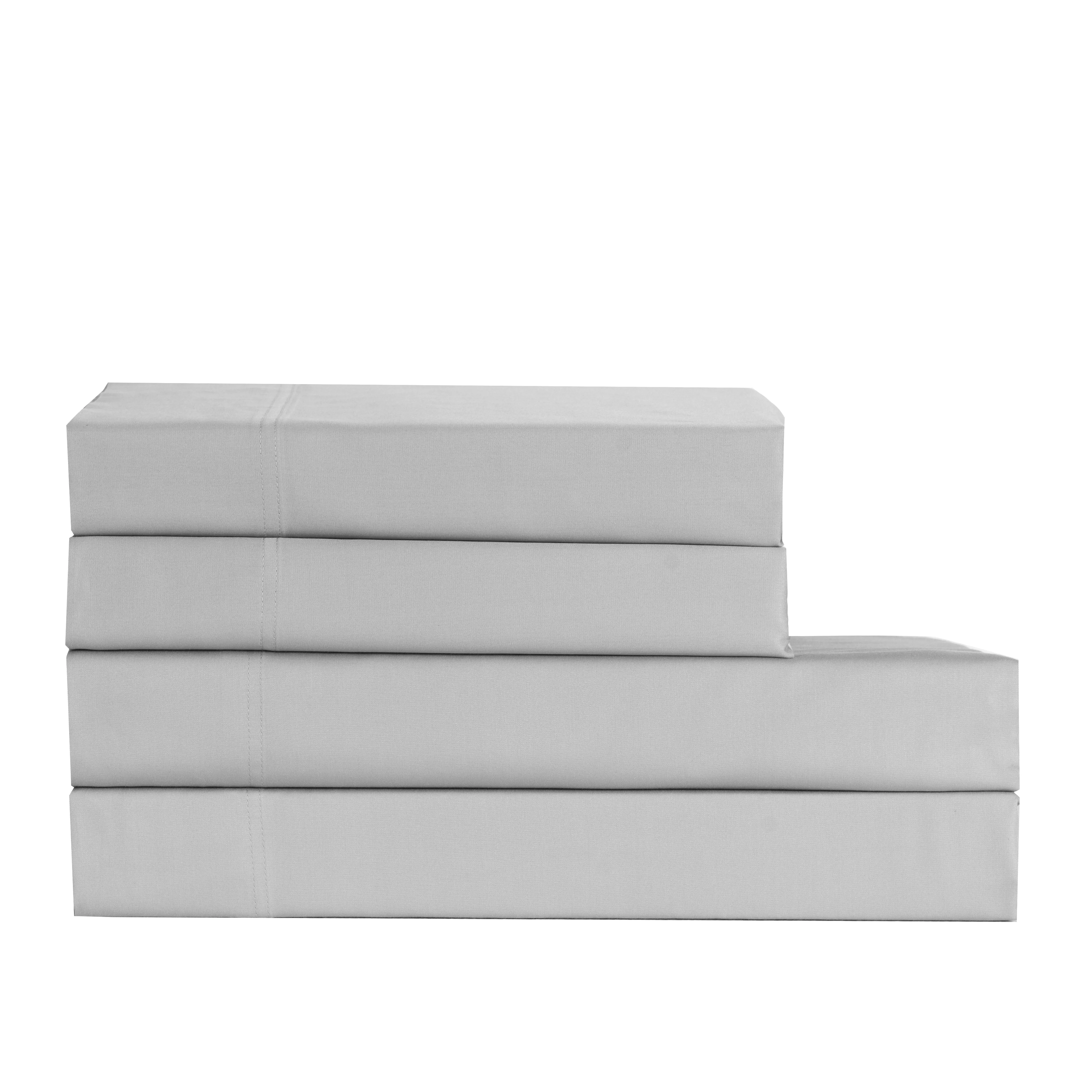 Cotton House King Bamboo Sheet Set - Highrise, Silver - Image 2