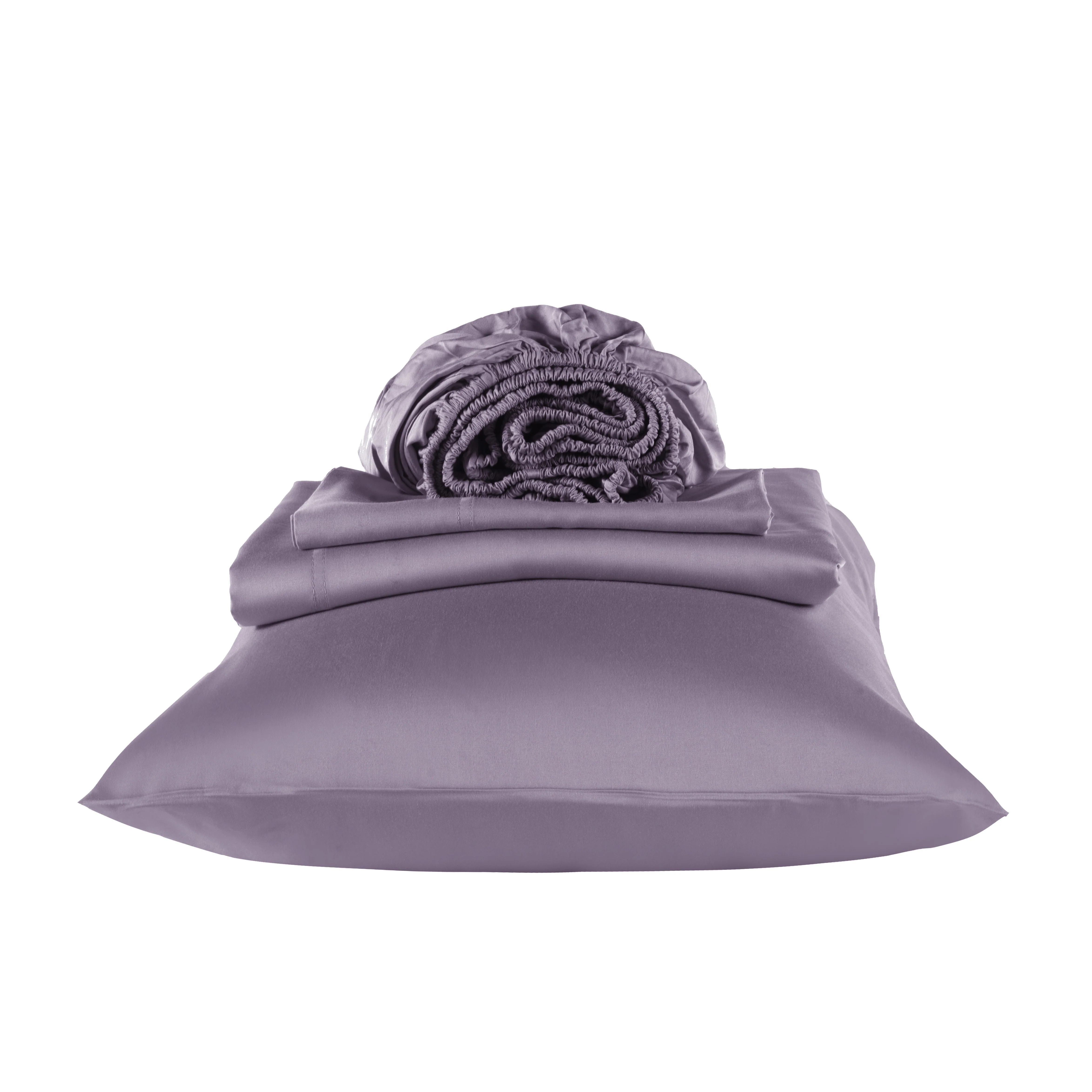 Cotton House Queen Bamboo Sheet Set - Purple Ash - Image 3