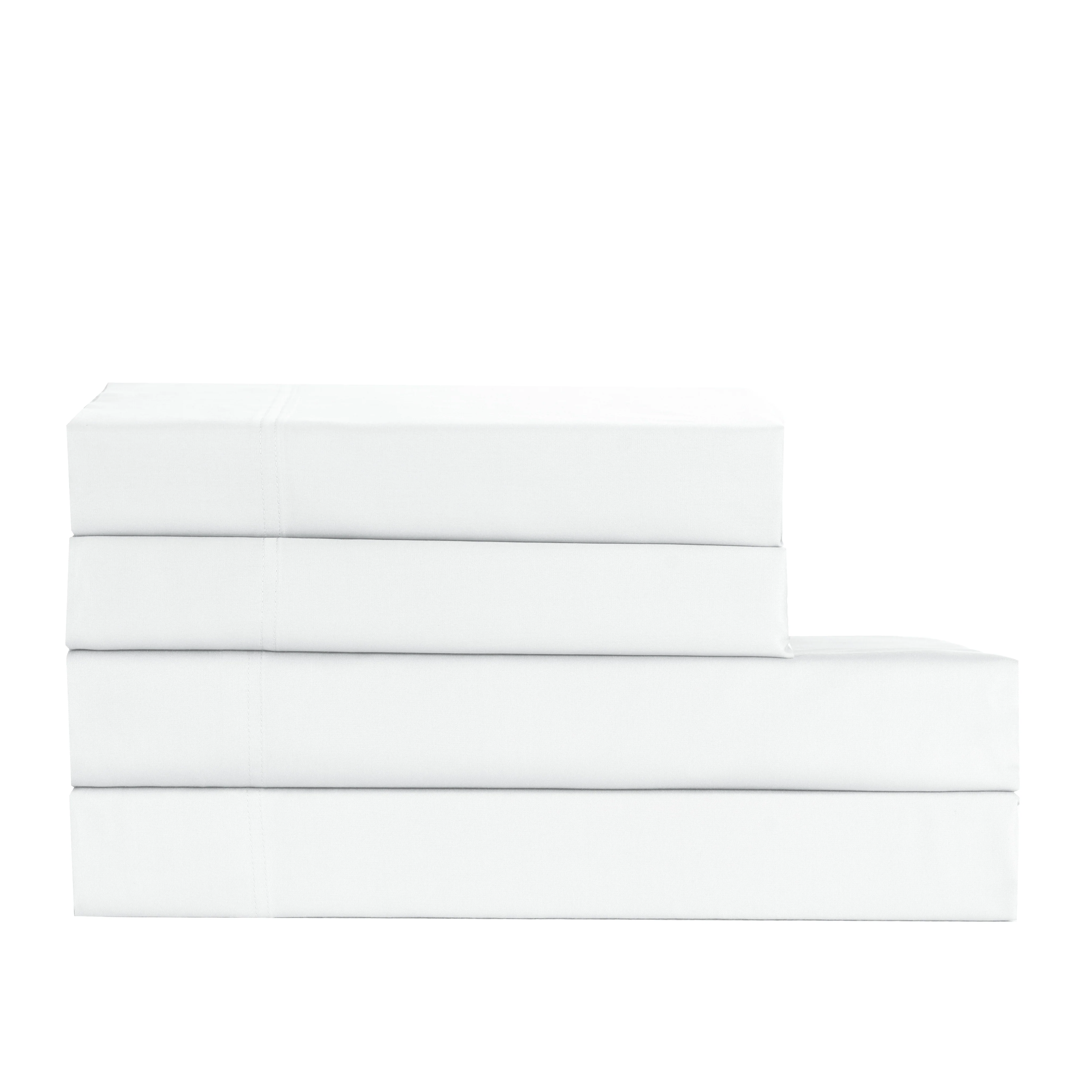 Cotton House Twin Bamboo Sheet Set - White - Image 2