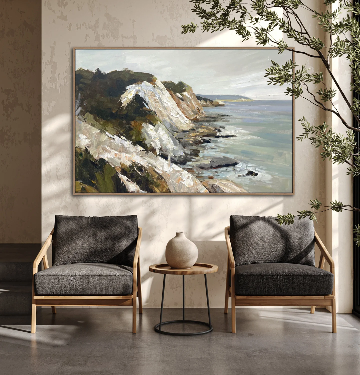 Crashing Serenity Wall Art - Green/Blue/Brown - 30 X 45 - Image 2