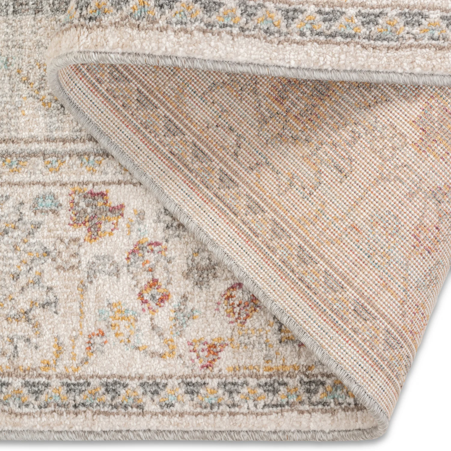 Cubana Bordered Rug - 5' x 8' - Multi-Colour - Image 2