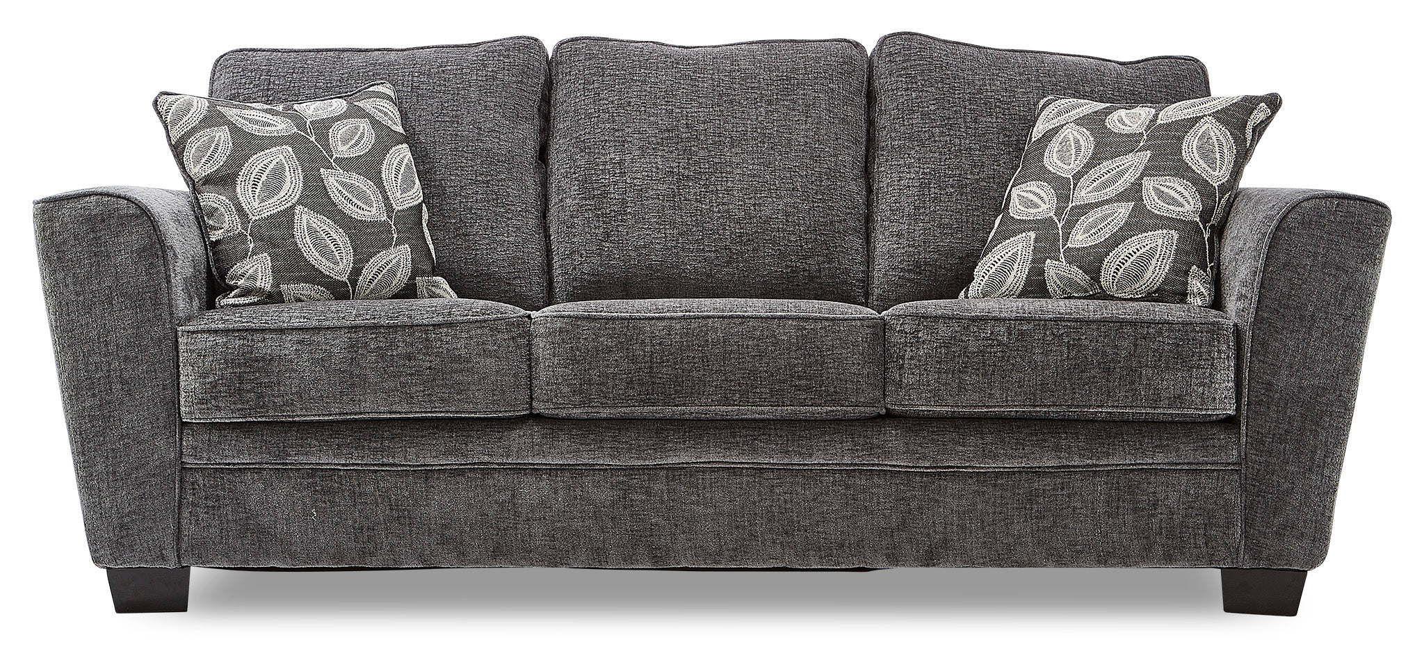 Daisy Sofa and Loveseat Set - Charcoal - Image 2