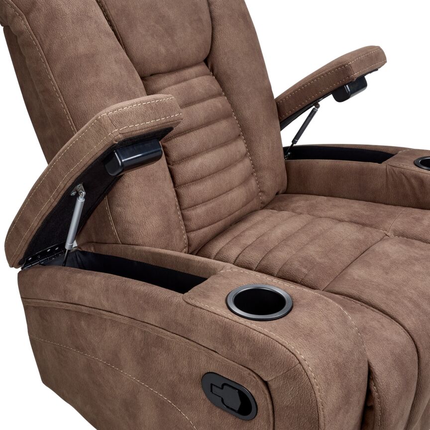 Dallas Glider Recliner- Mocha - Image 5