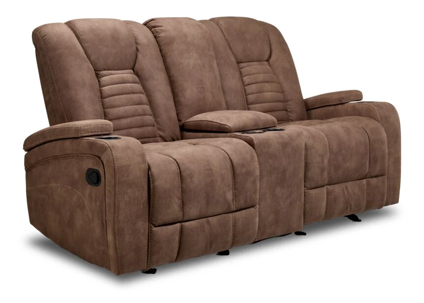 Dallas Reclining Sofa & Loveseat Set - Mocha - Image 3