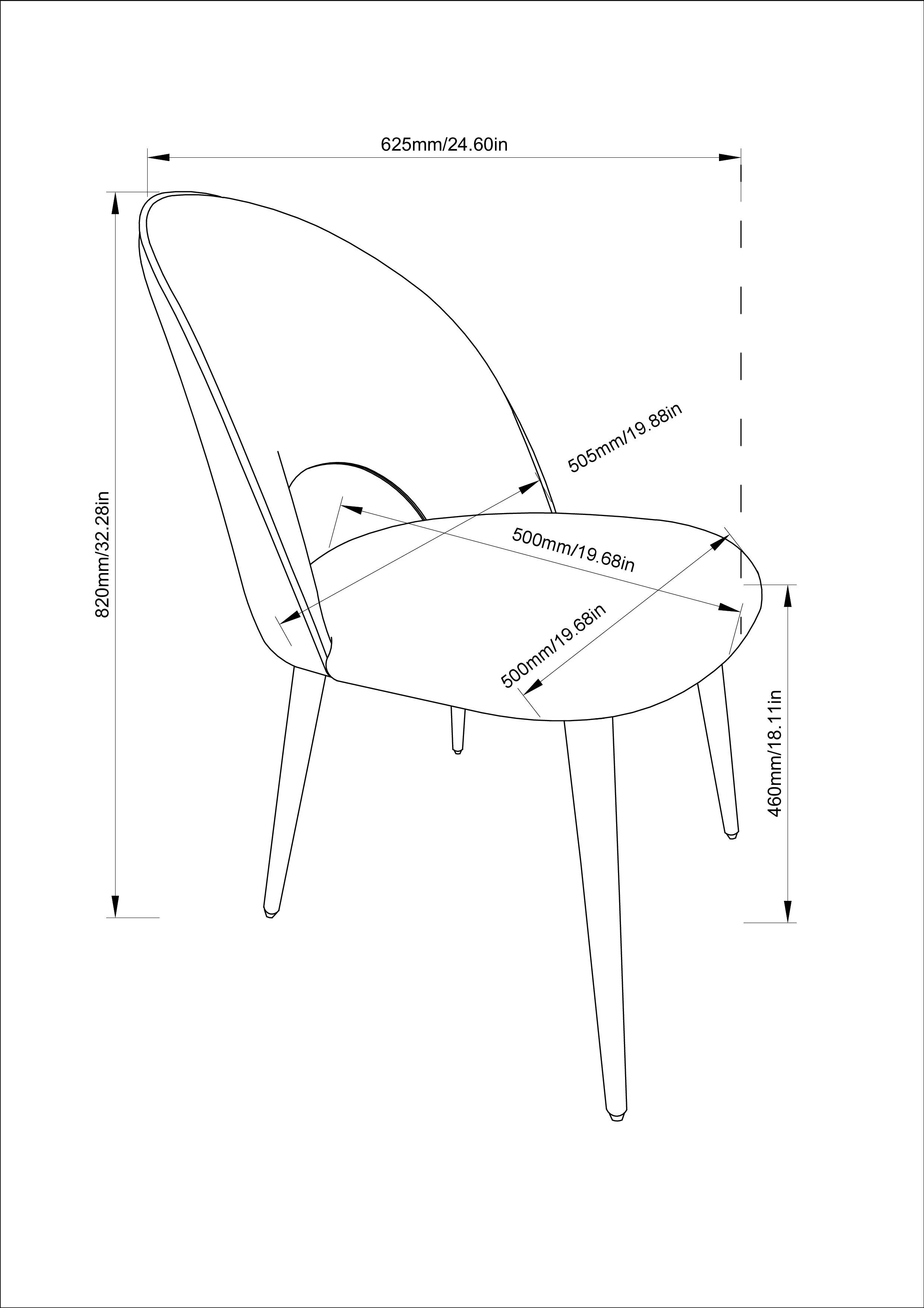 Dalva Dining Chair - Black - Set of Two - Image 9