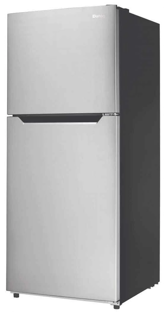 Danby 23.5" 10.1 Cu. Ft. Black And Stainless Look Top-Freezer Refrigerator - DFF101B1BSLDB - Image 6