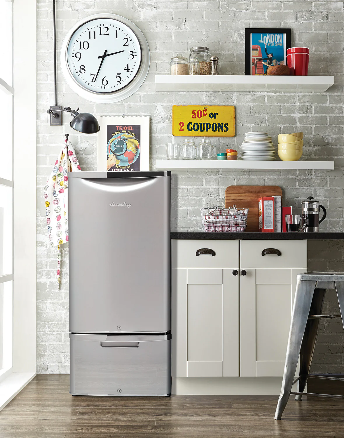 Danby Silver Compact Refrigerator (4.4 Cu. Ft.) - DAR044A6DDB - Image 3